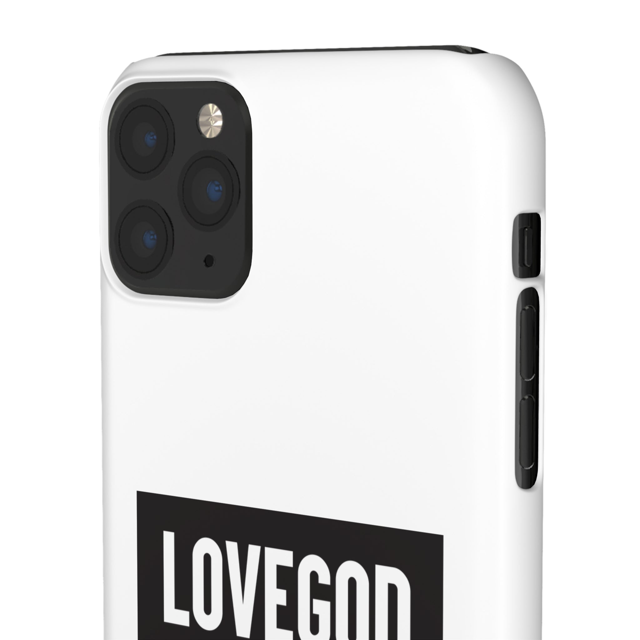 LOVEGOD Limited Edition Phone Snap Case - White (All phones)