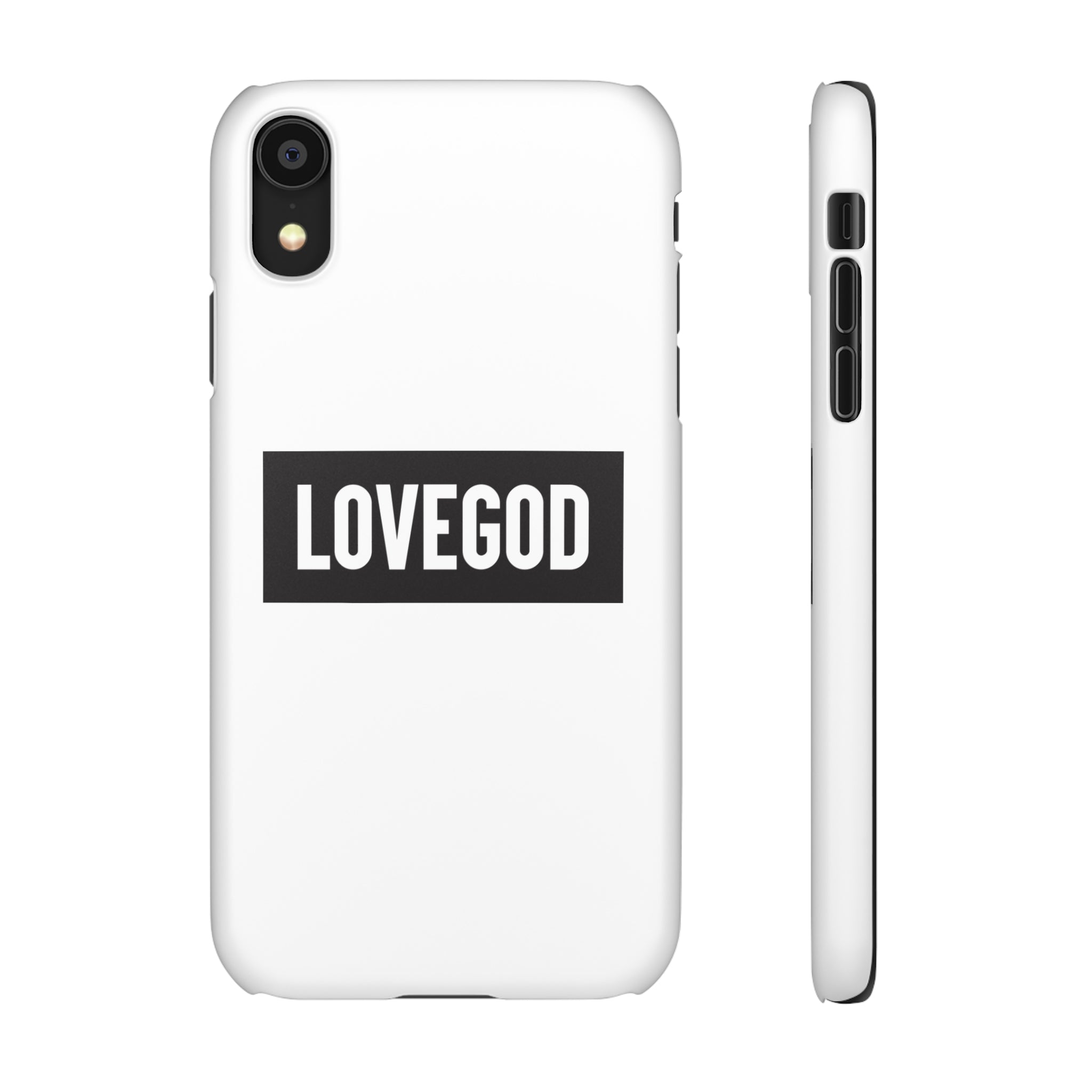 LOVEGOD Limited Edition Phone Snap Case - White (All phones)