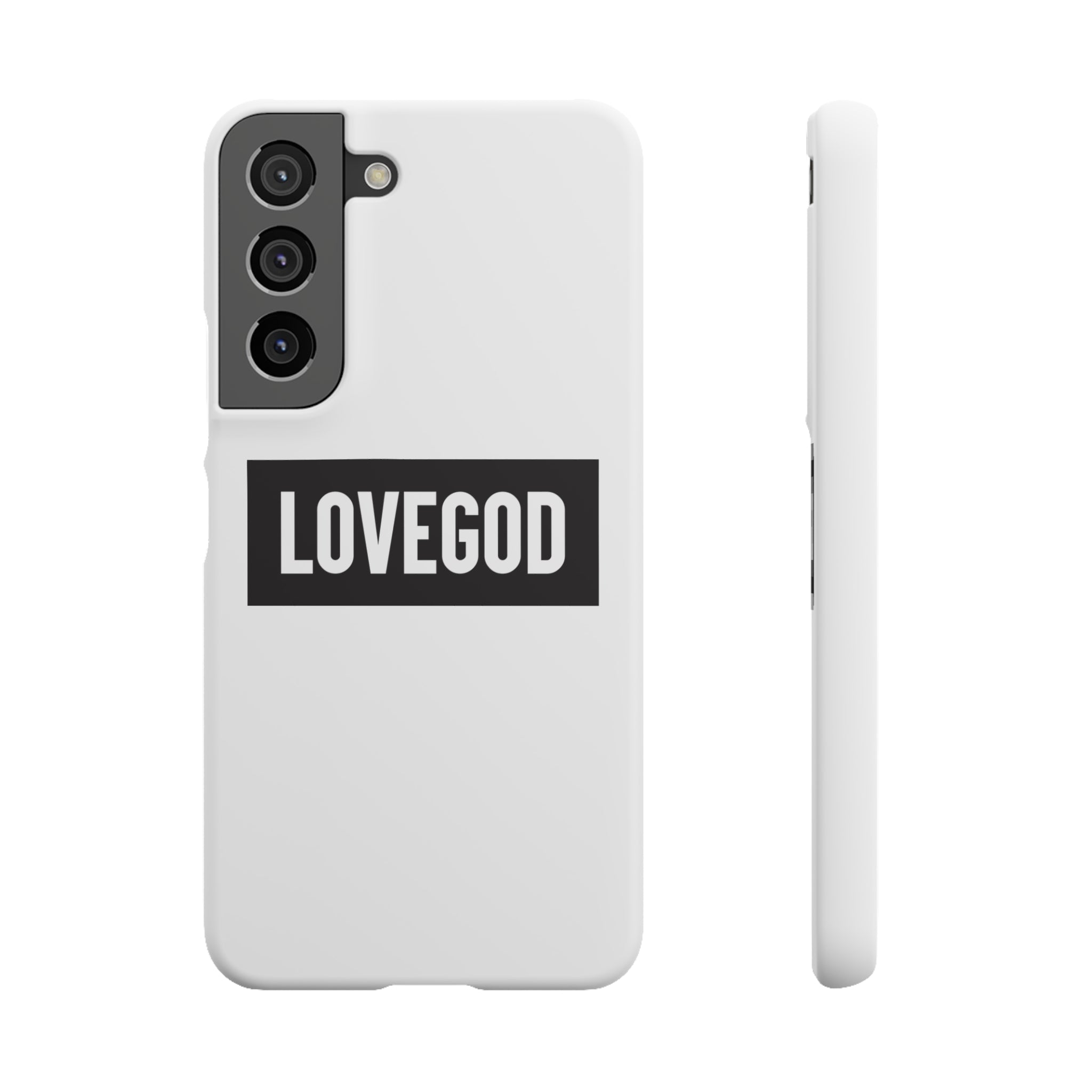 LOVEGOD Limited Edition Phone Snap Case - White (All phones)