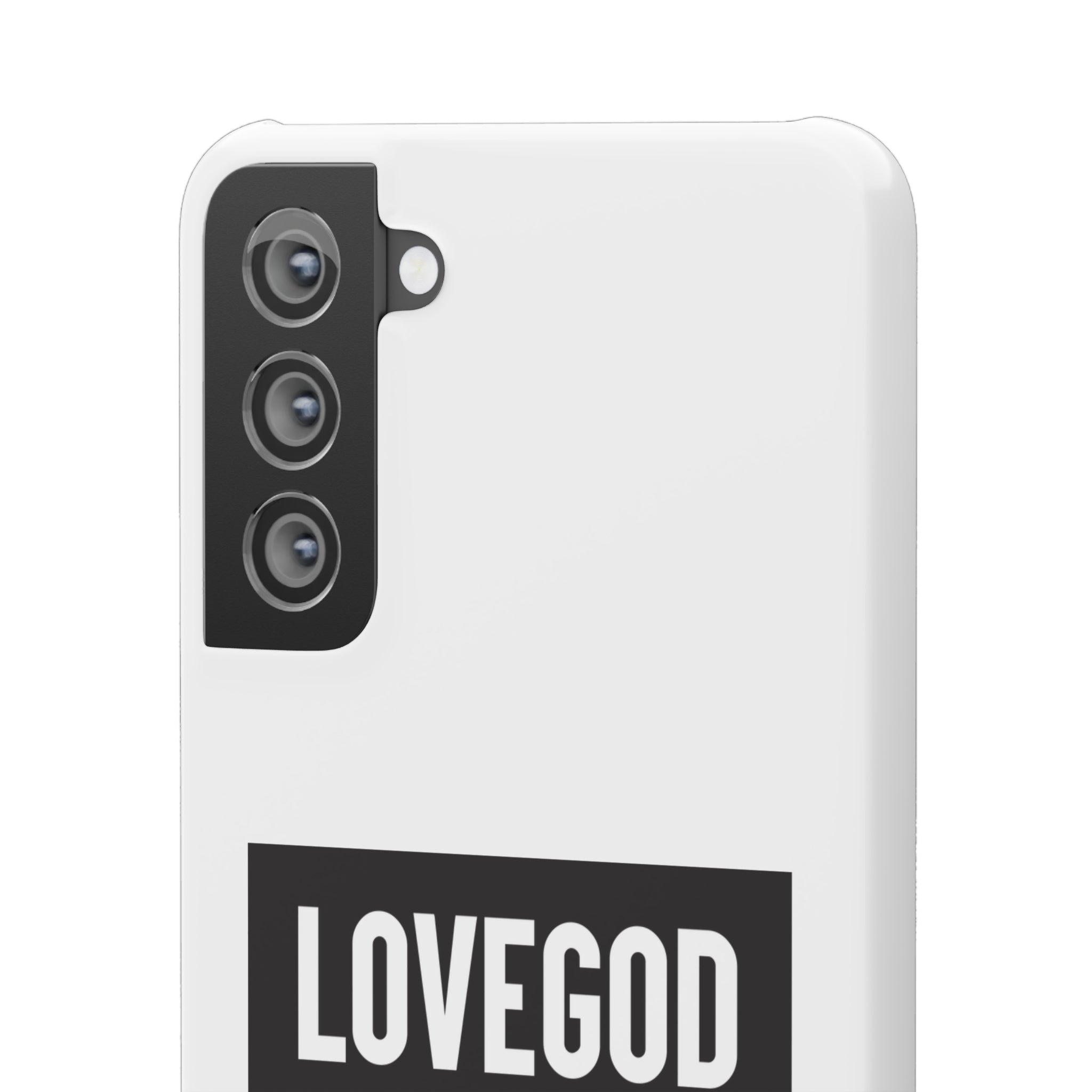 LOVEGOD Limited Edition Phone Snap Case - White (All phones)