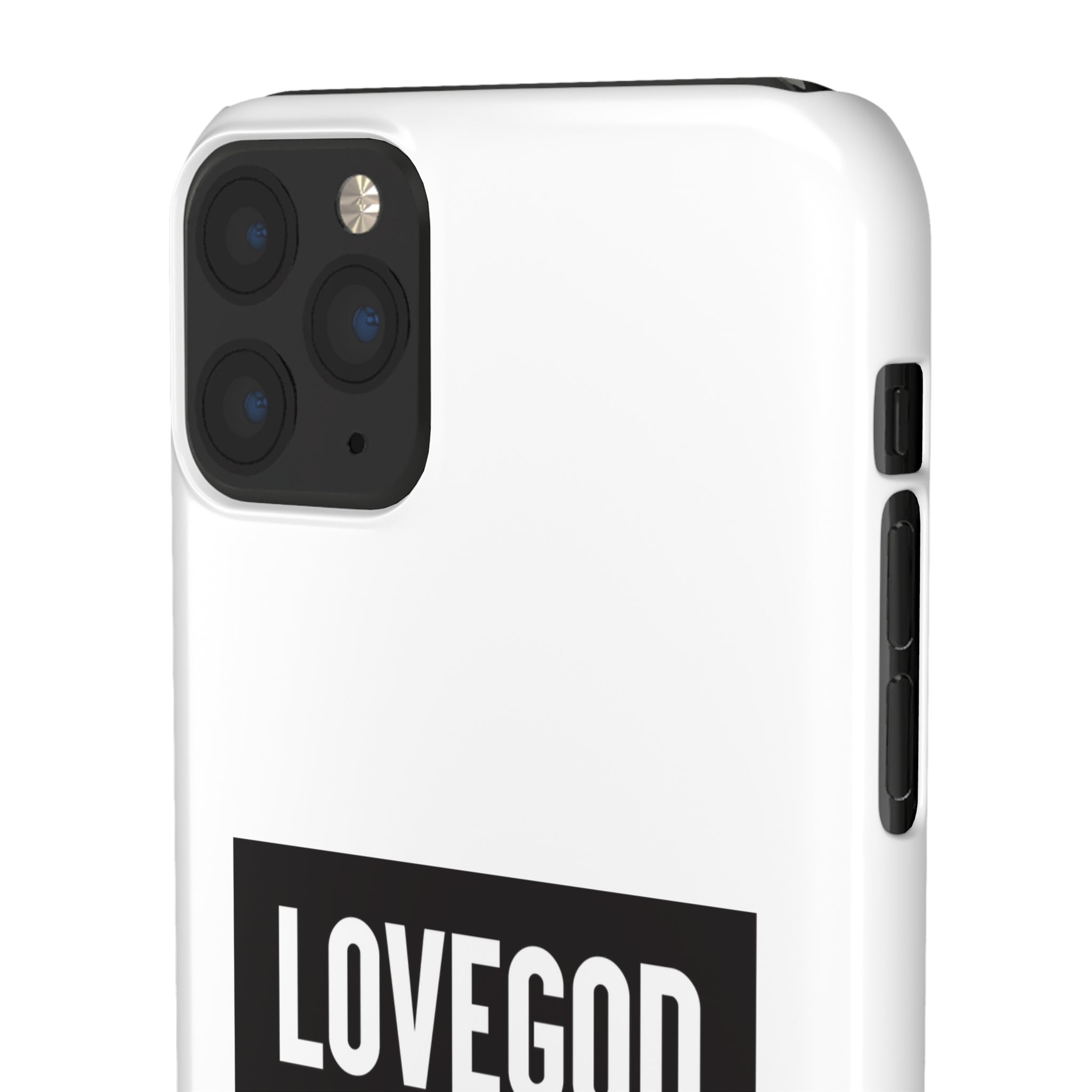 LOVEGOD Limited Edition Phone Snap Case - White (All phones)