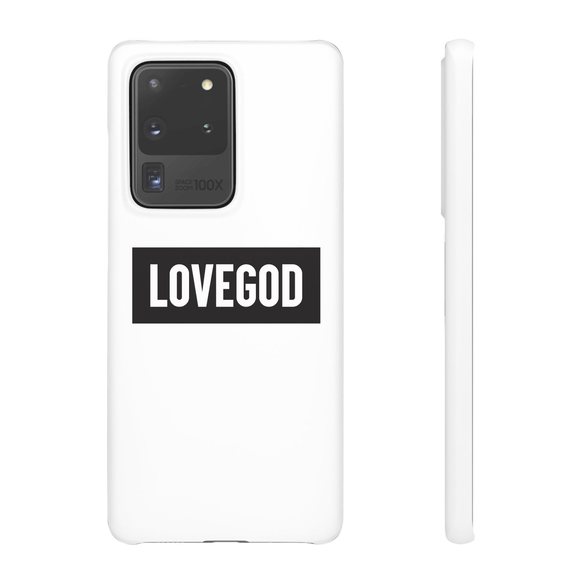 LOVEGOD Limited Edition Phone Snap Case - White (All phones)