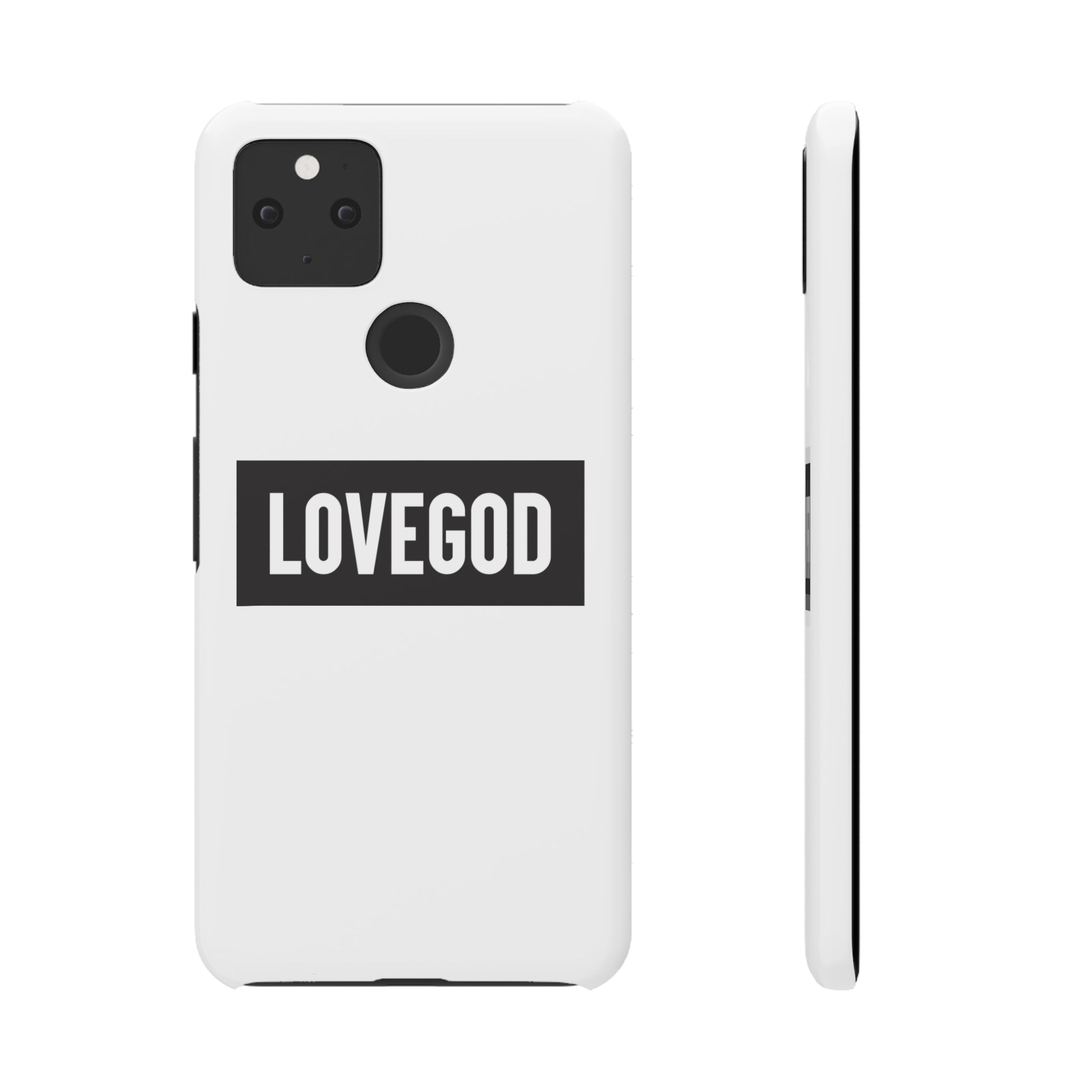 LOVEGOD Limited Edition Phone Snap Case - White (All phones)