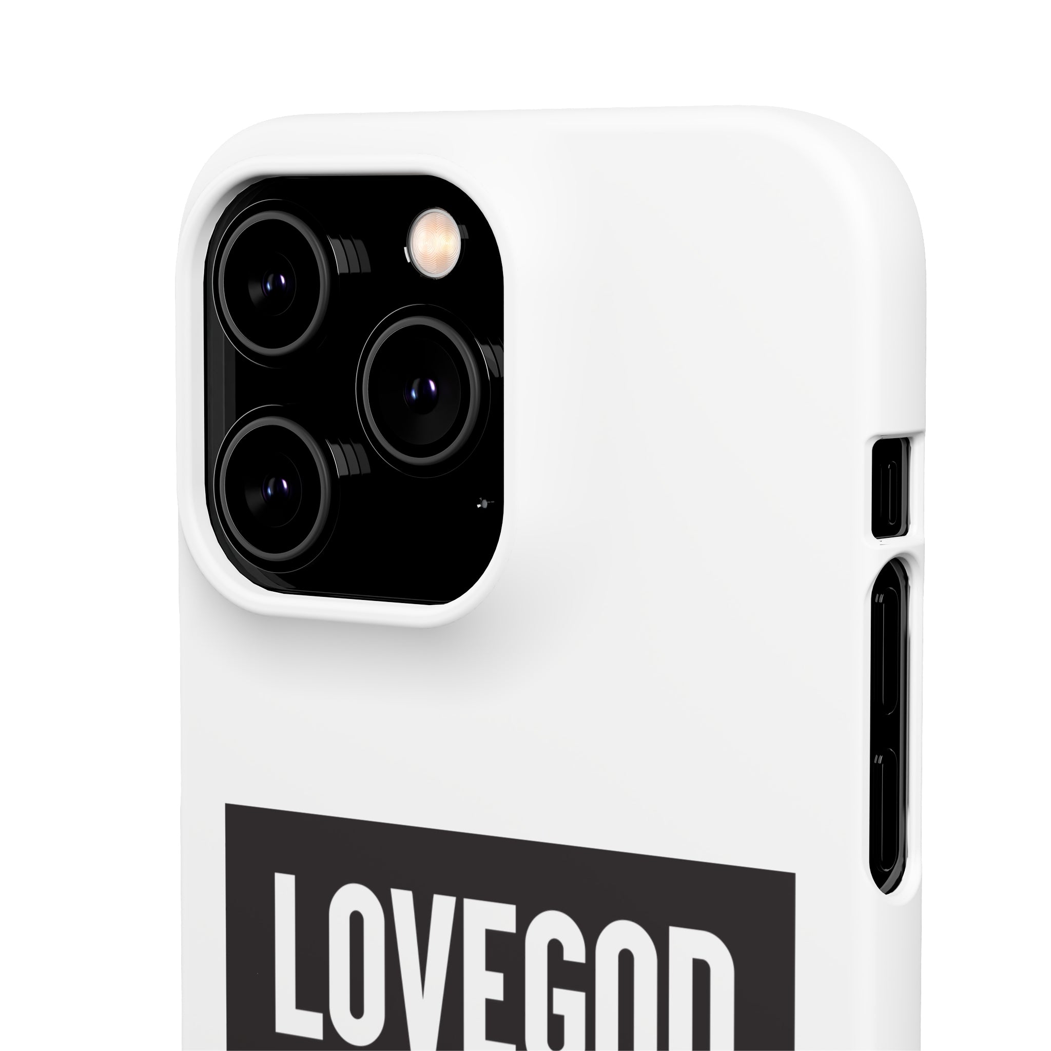 LOVEGOD Limited Edition Phone Snap Case - White (All phones)