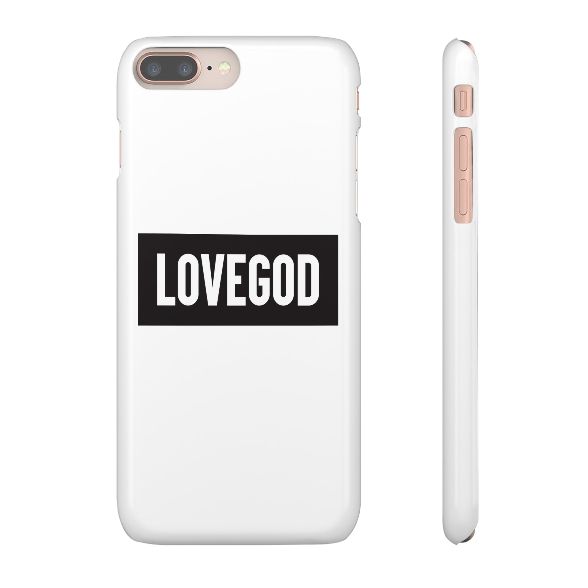 LOVEGOD Limited Edition Phone Snap Case - White (All phones)