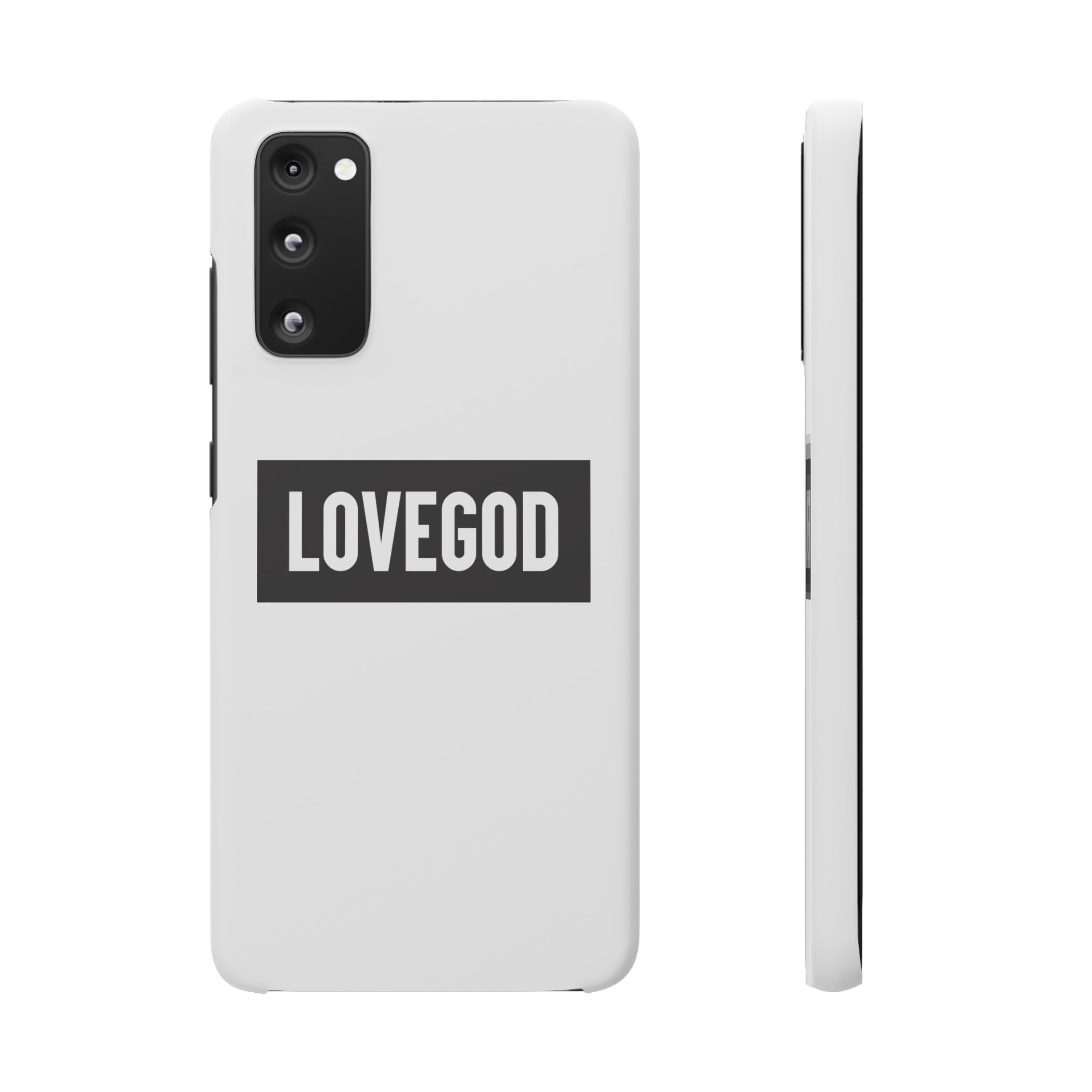 LOVEGOD Limited Edition Phone Snap Case - White (All phones)