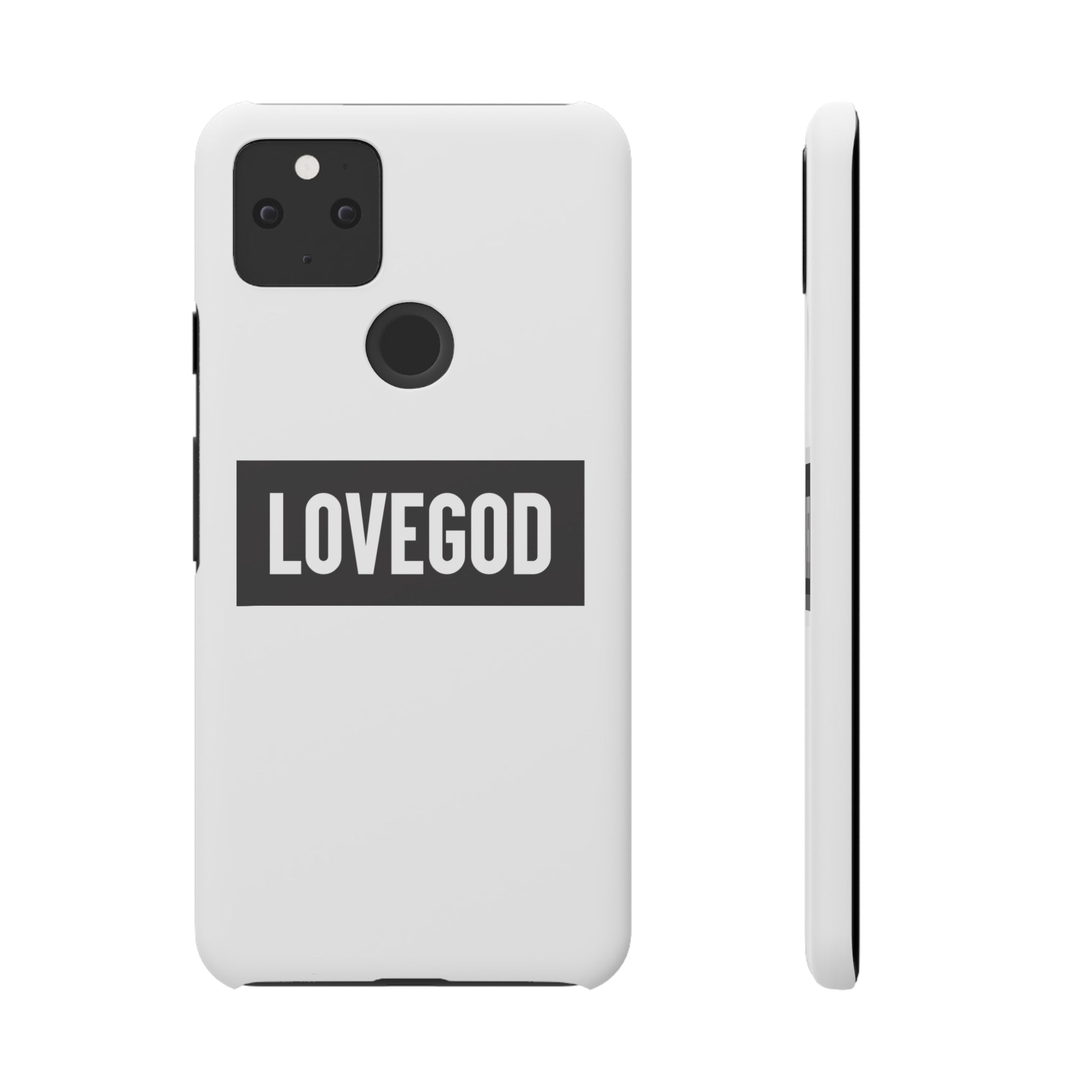 LOVEGOD Limited Edition Phone Snap Case - White (All phones)