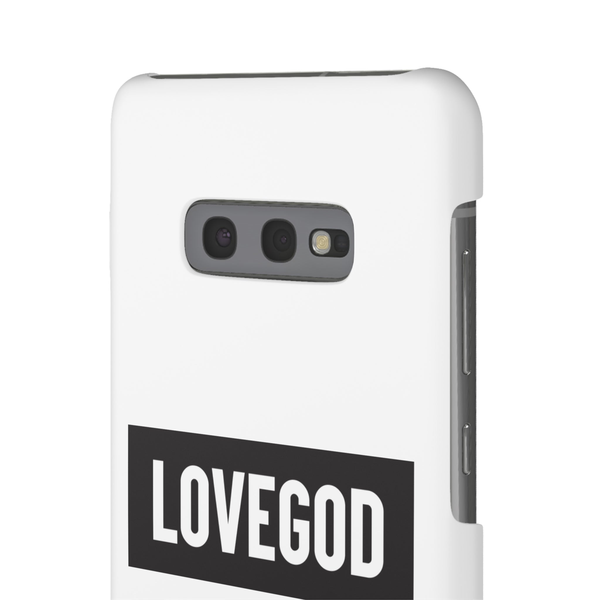 LOVEGOD Limited Edition Phone Snap Case - White (All phones)