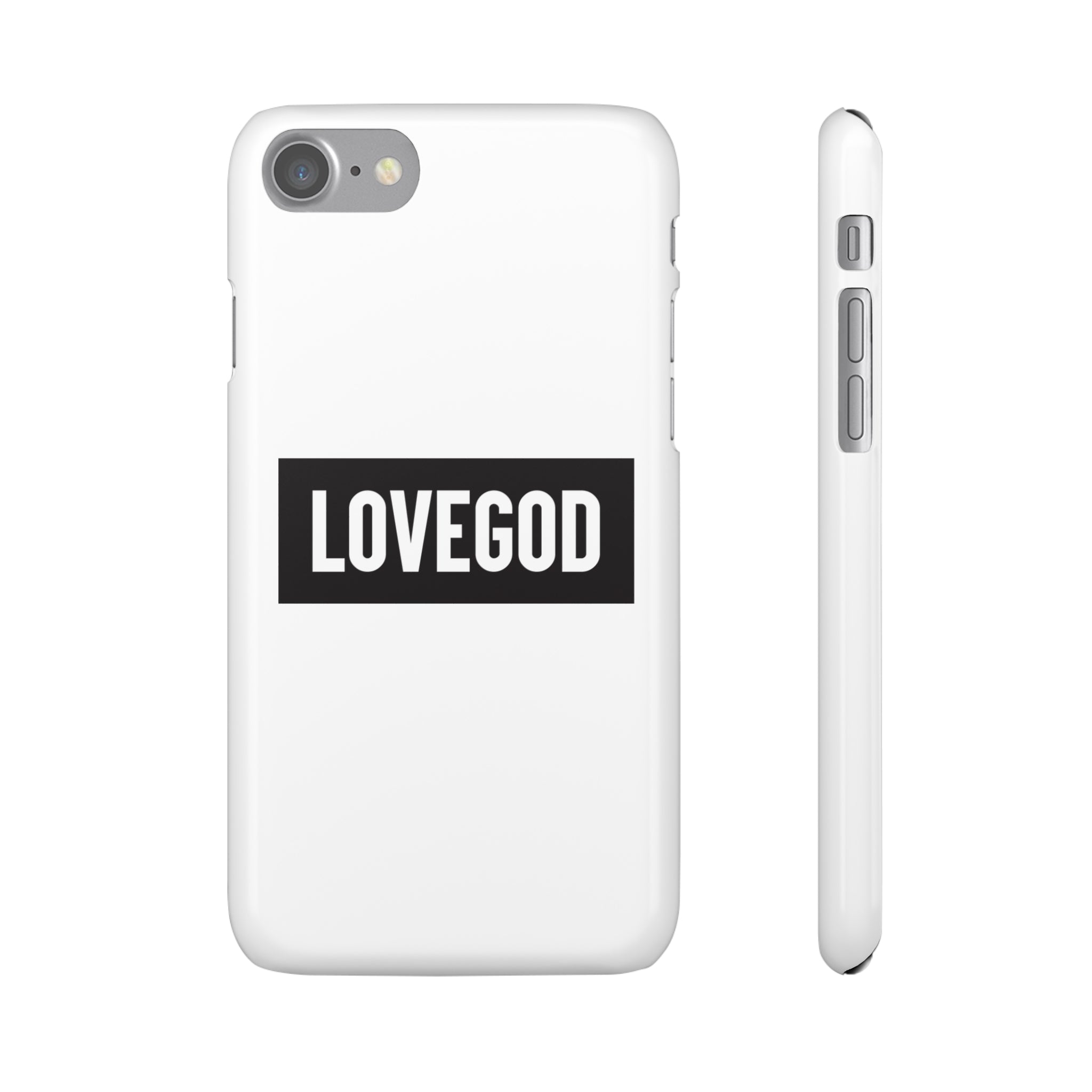 LOVEGOD Limited Edition Phone Snap Case - White (All phones)