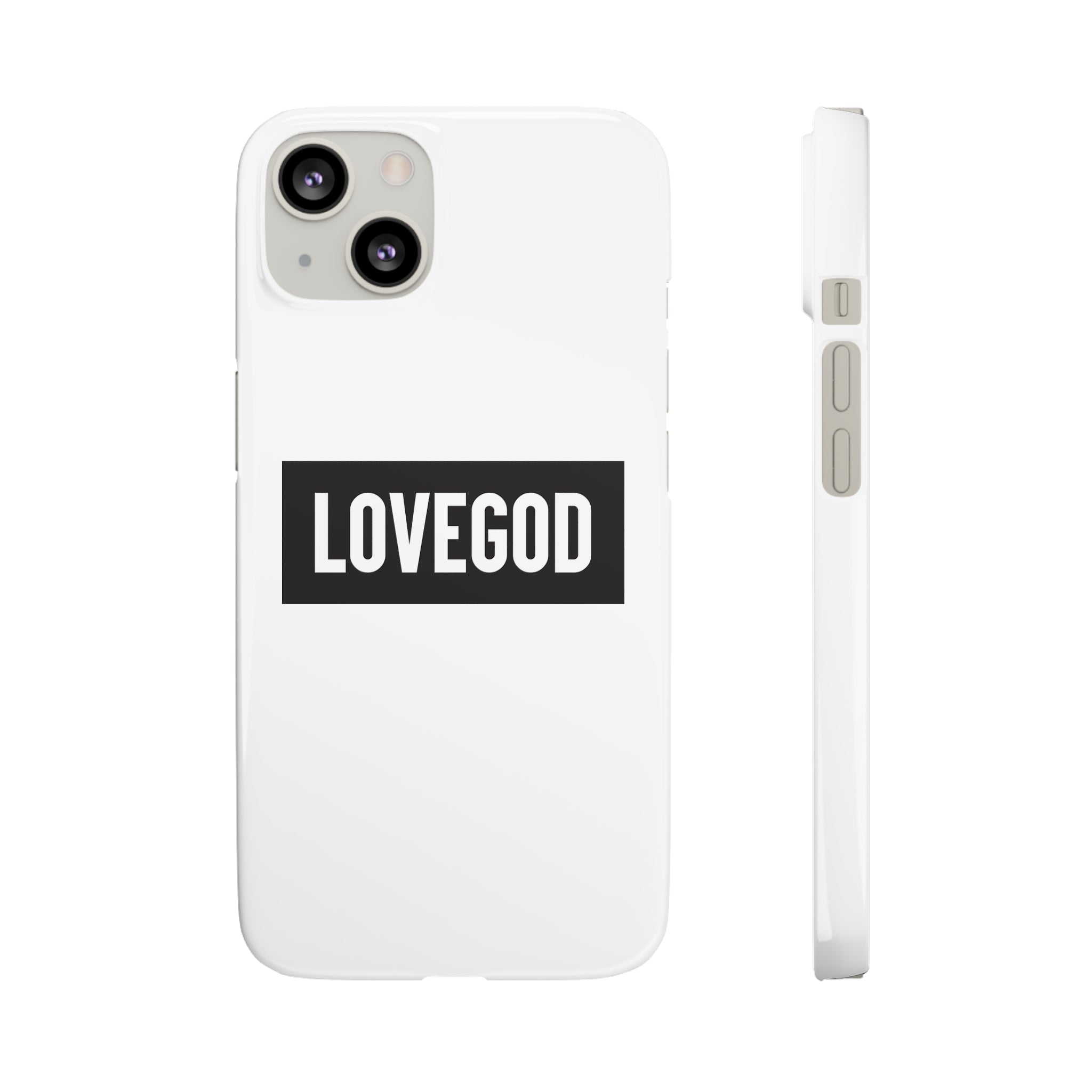 LOVEGOD Limited Edition Phone Snap Case - White (All phones)