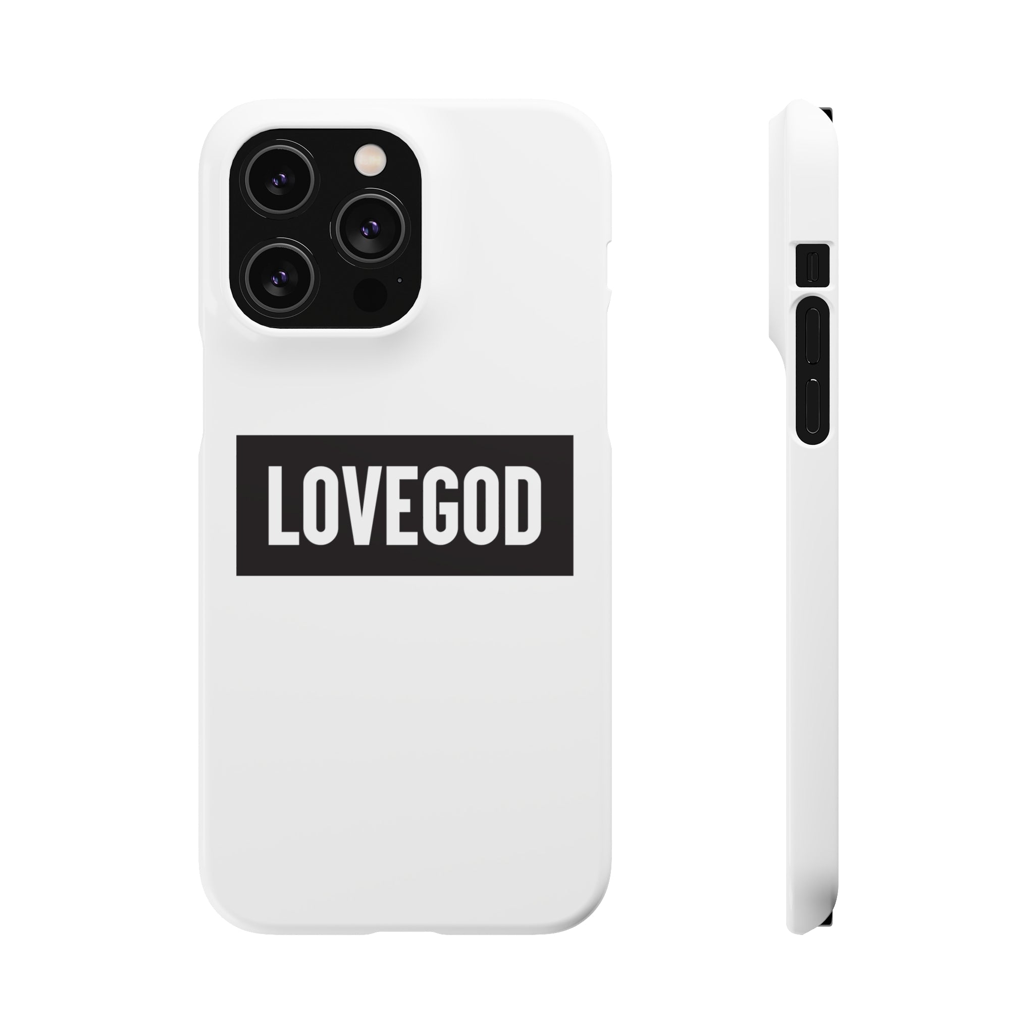 LOVEGOD Limited Edition Phone Snap Case - White (All phones)