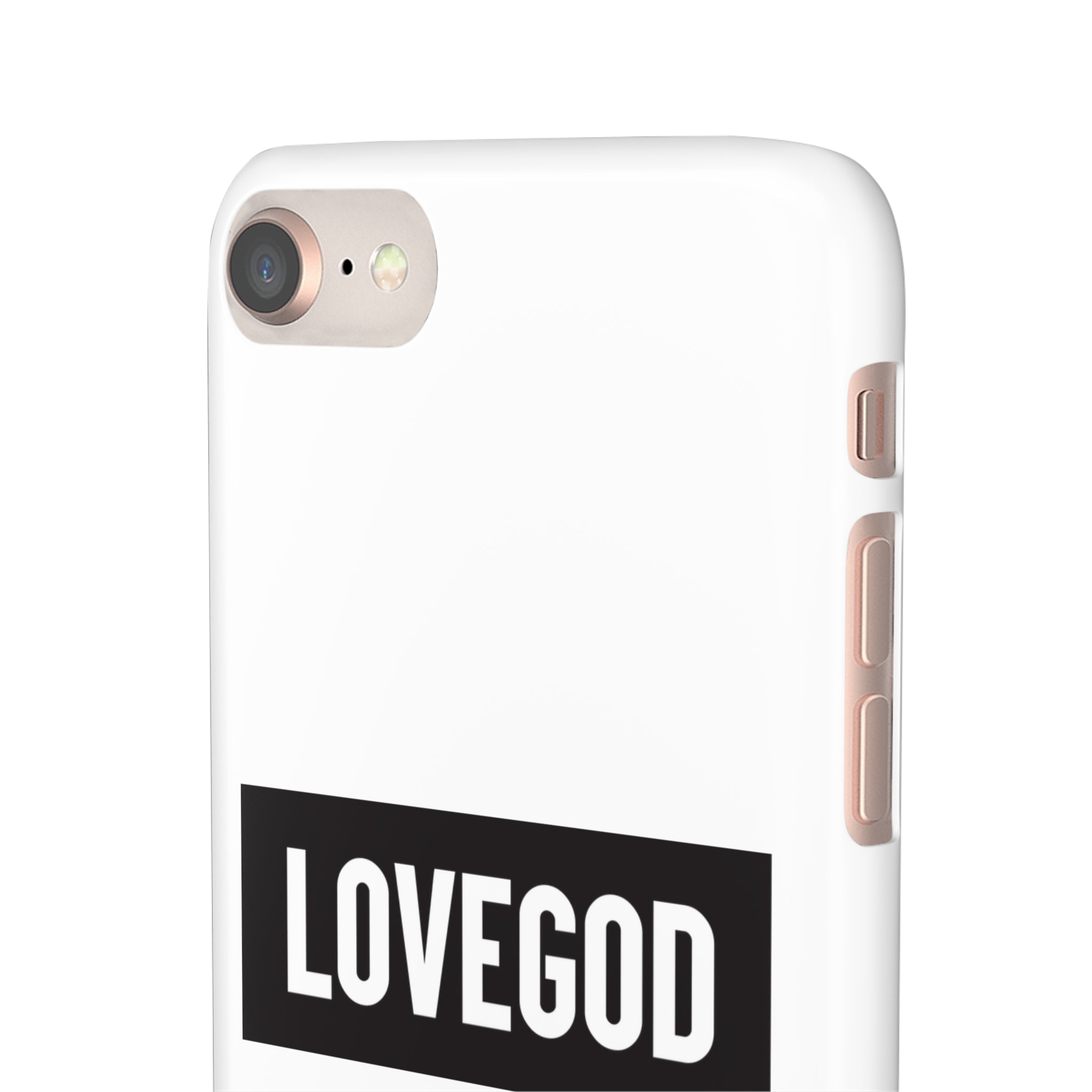 LOVEGOD Limited Edition Phone Snap Case - White (All phones)