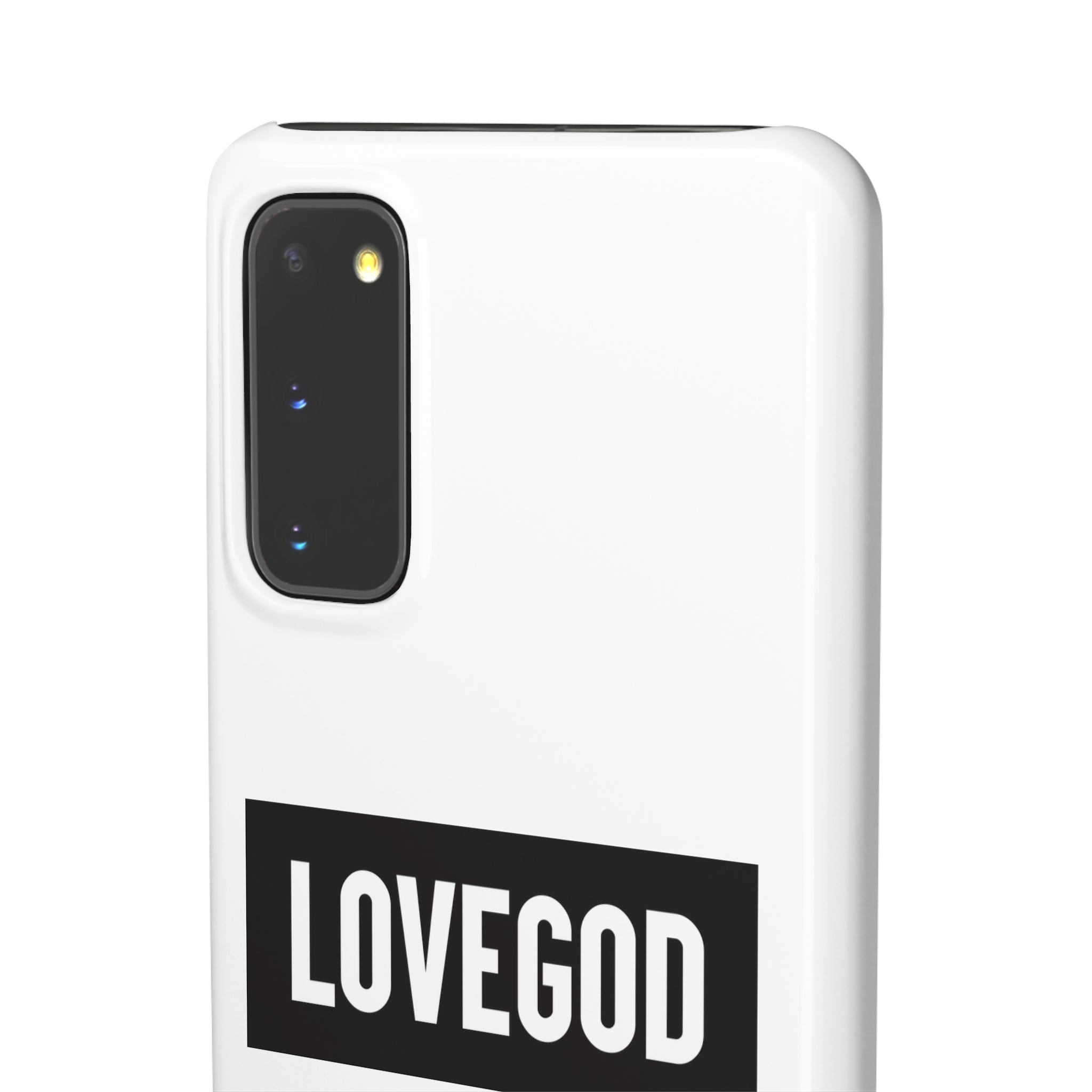 LOVEGOD Limited Edition Phone Snap Case - White (All phones)