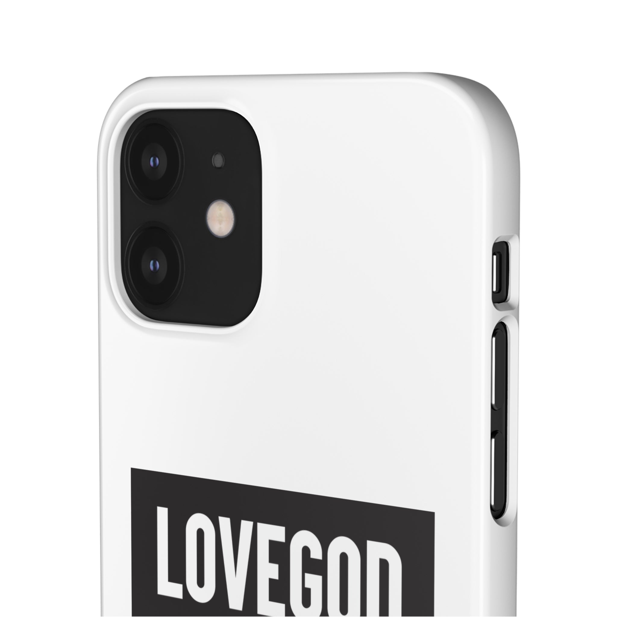 LOVEGOD Limited Edition Phone Snap Case - White (All phones)