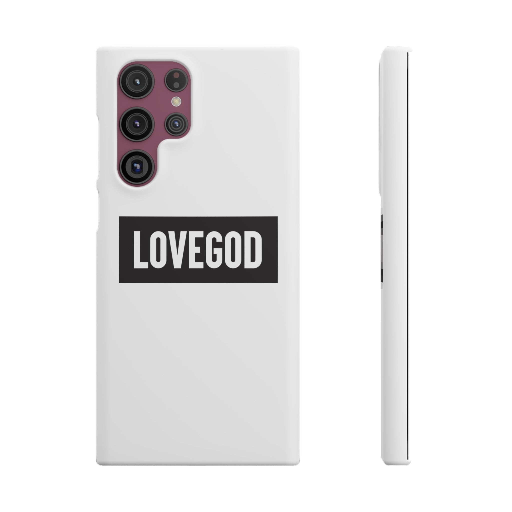 LOVEGOD Limited Edition Phone Snap Case - White (All phones)