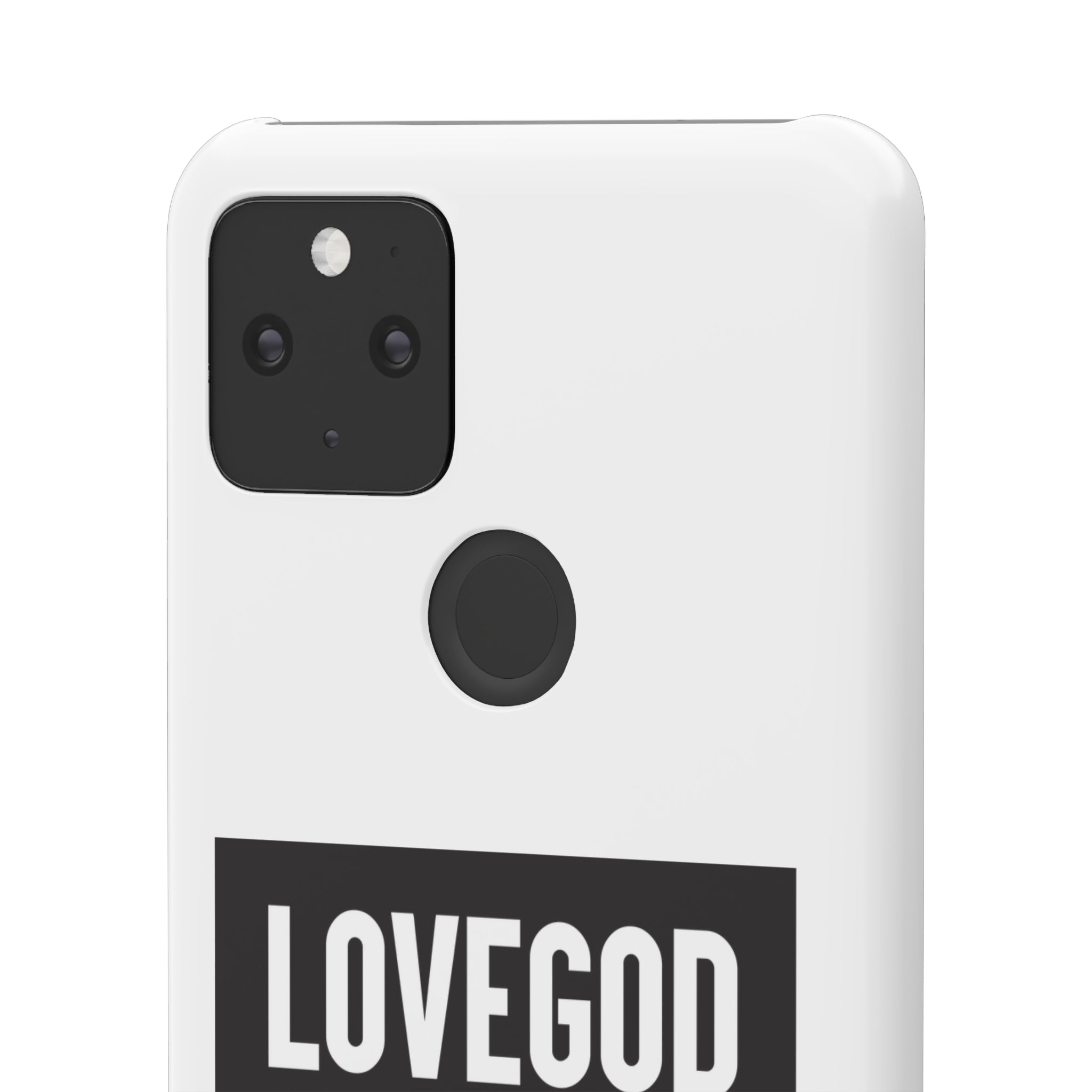 LOVEGOD Limited Edition Phone Snap Case - White (All phones)