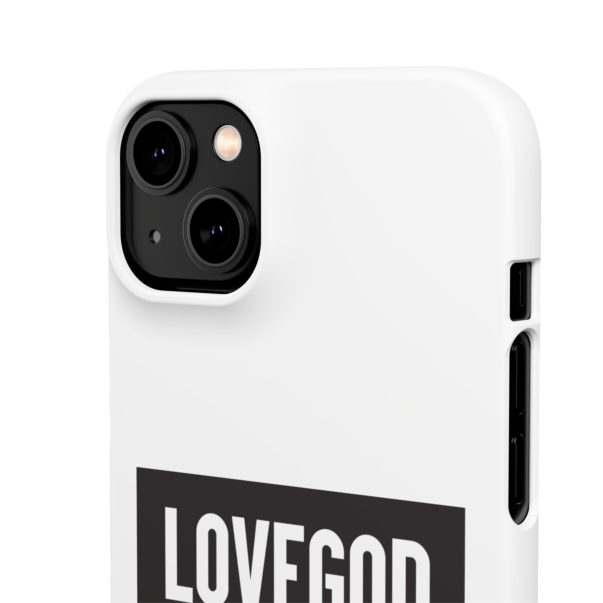 LOVEGOD Limited Edition Phone Snap Case - White (All phones)