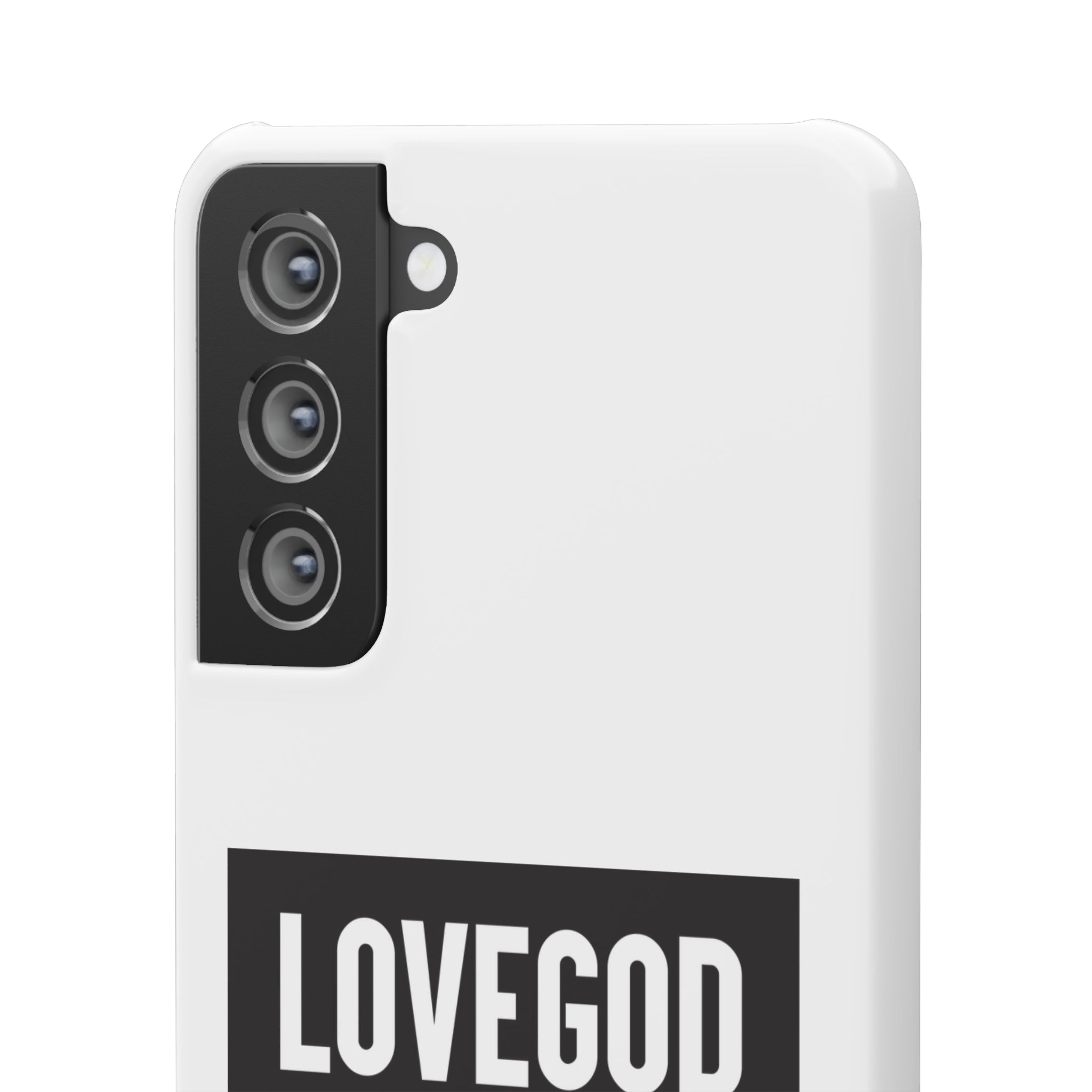 LOVEGOD Limited Edition Phone Snap Case - White (All phones)