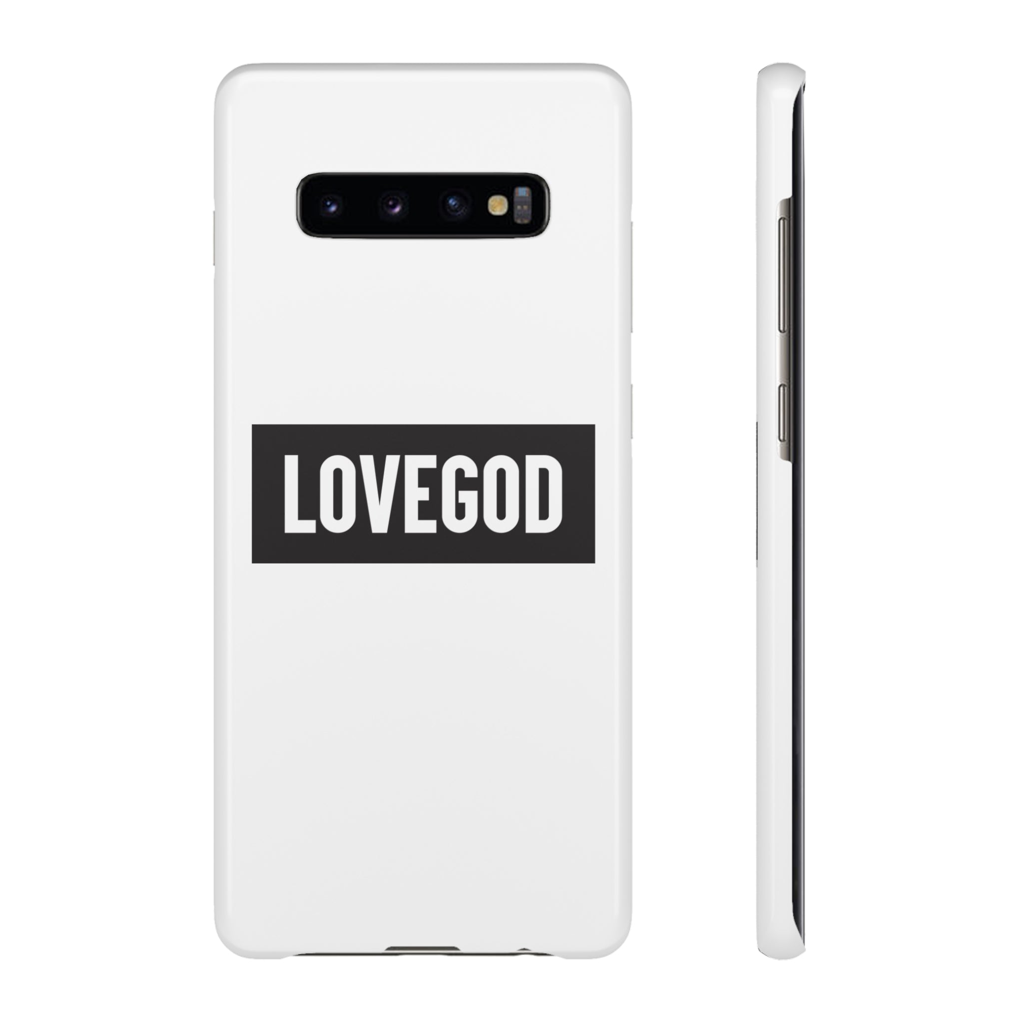 LOVEGOD Limited Edition Phone Snap Case - White (All phones)