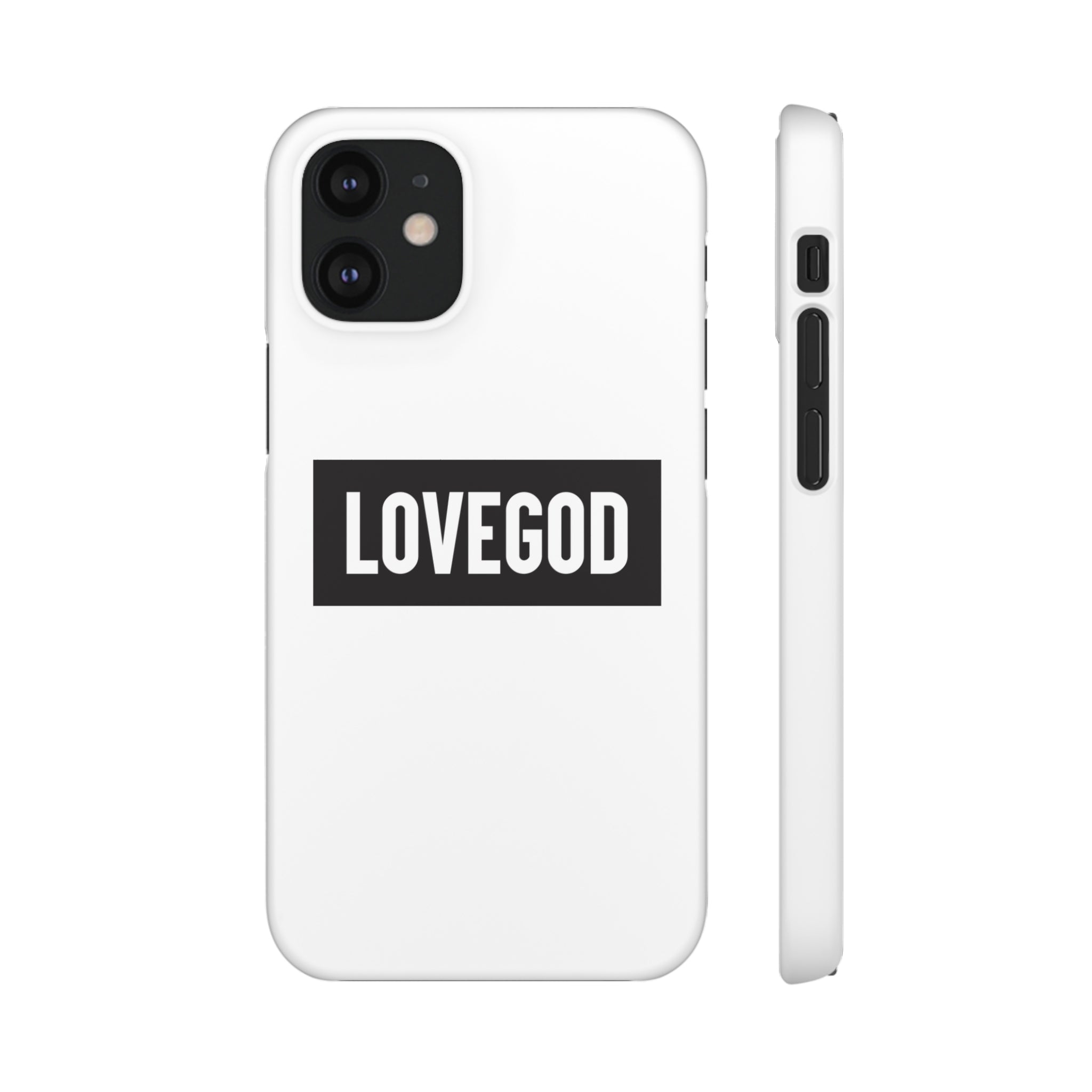 LOVEGOD Limited Edition Phone Snap Case - White (All phones)