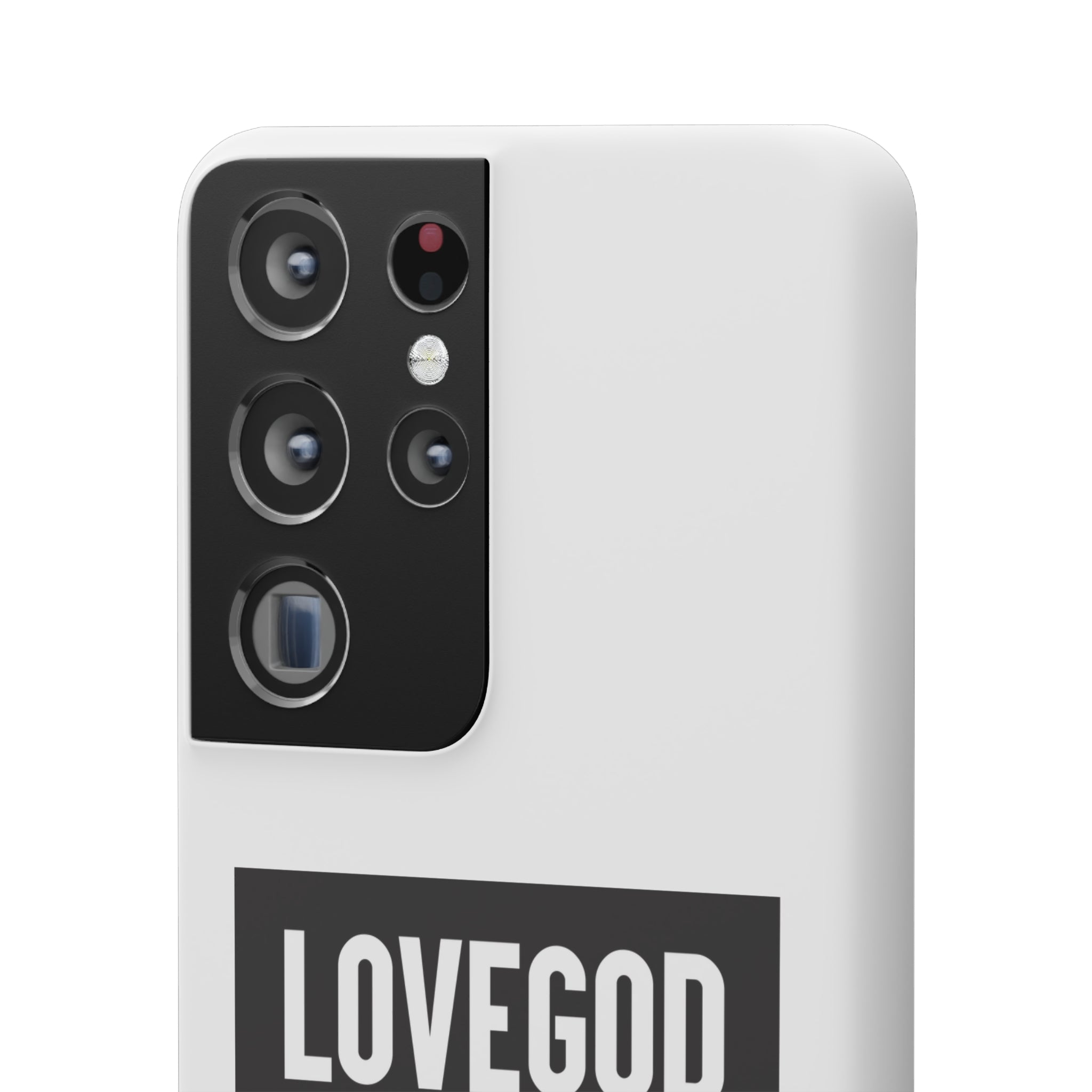 LOVEGOD Limited Edition Phone Snap Case - White (All phones)