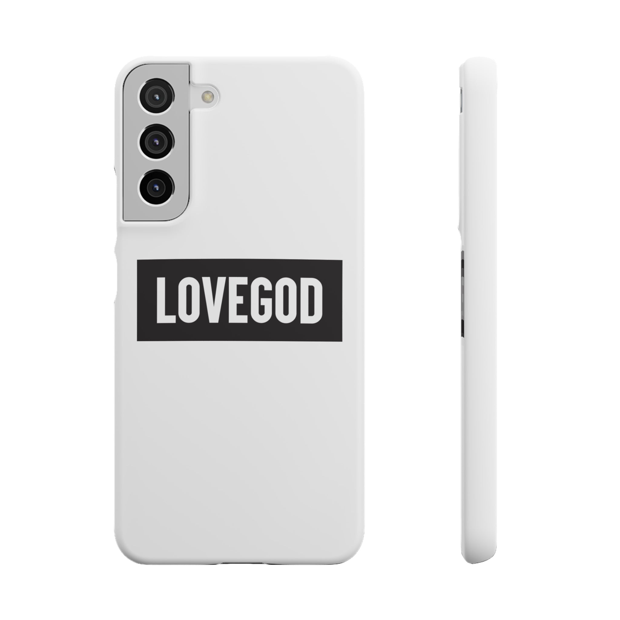 LOVEGOD Limited Edition Phone Snap Case - White (All phones)