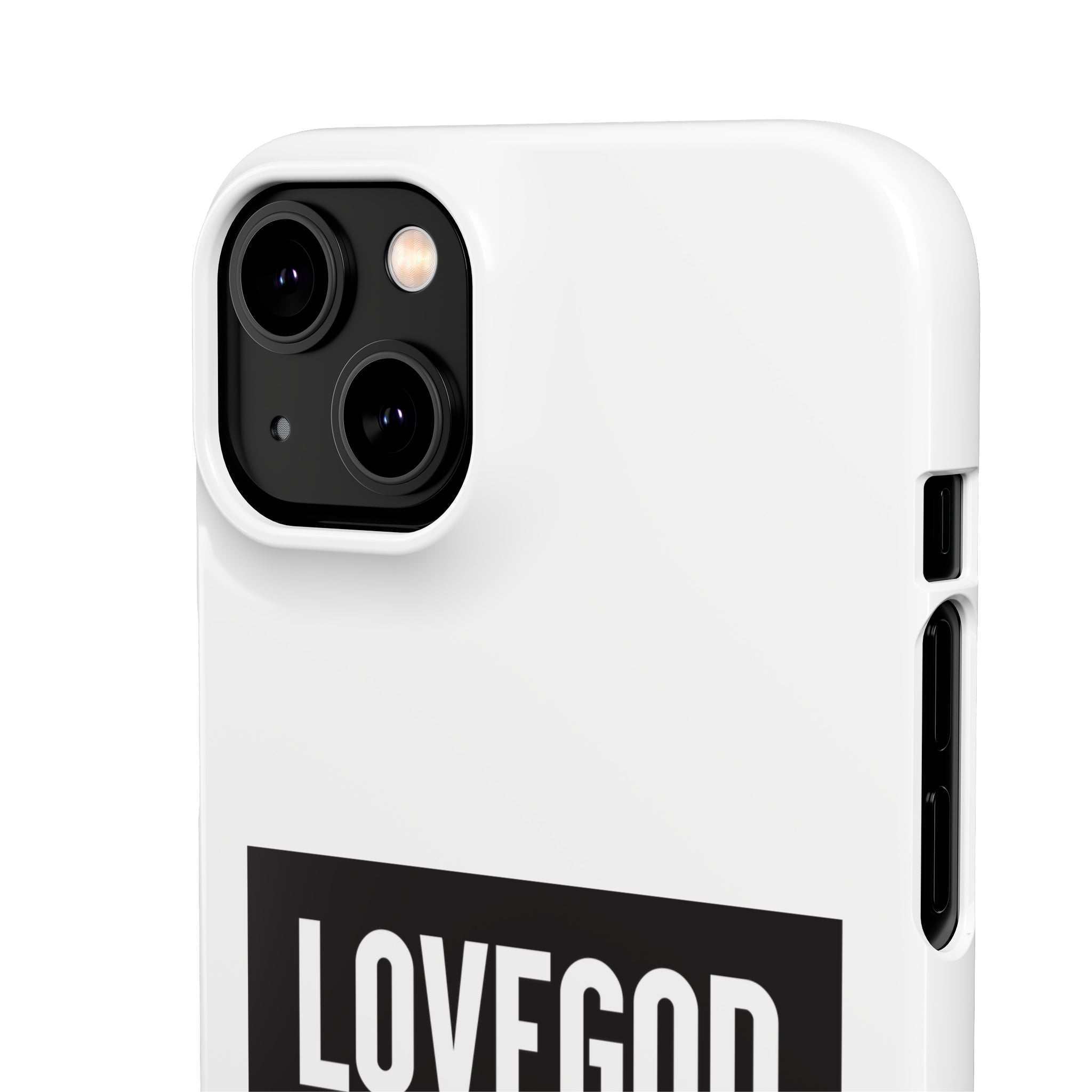 LOVEGOD Limited Edition Phone Snap Case - White (All phones)