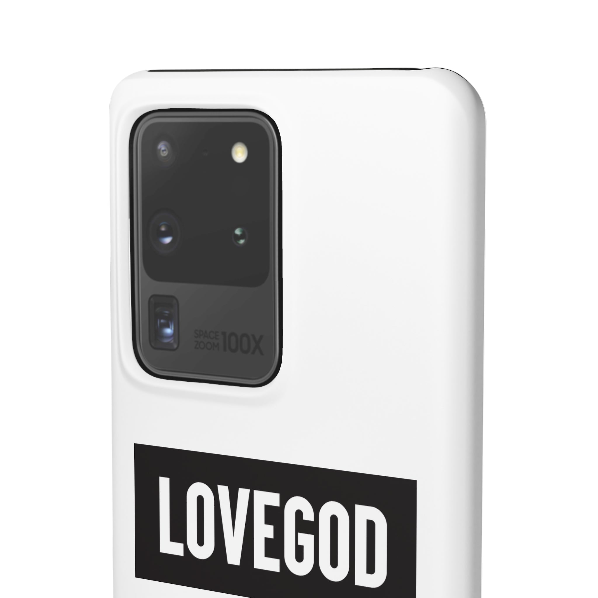 LOVEGOD Limited Edition Phone Snap Case - White (All phones)