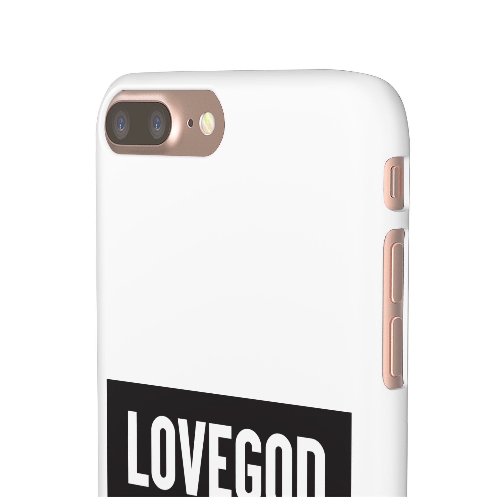 LOVEGOD Limited Edition Phone Snap Case - White (All phones)