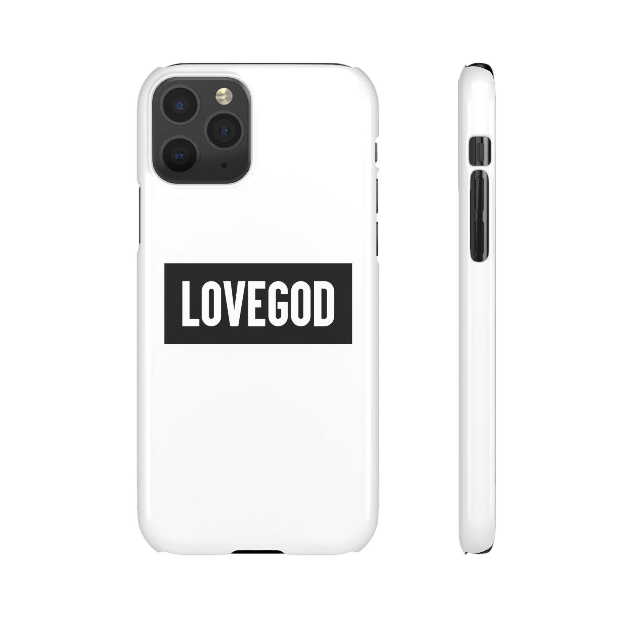 LOVEGOD Limited Edition Phone Snap Case - White (All phones)