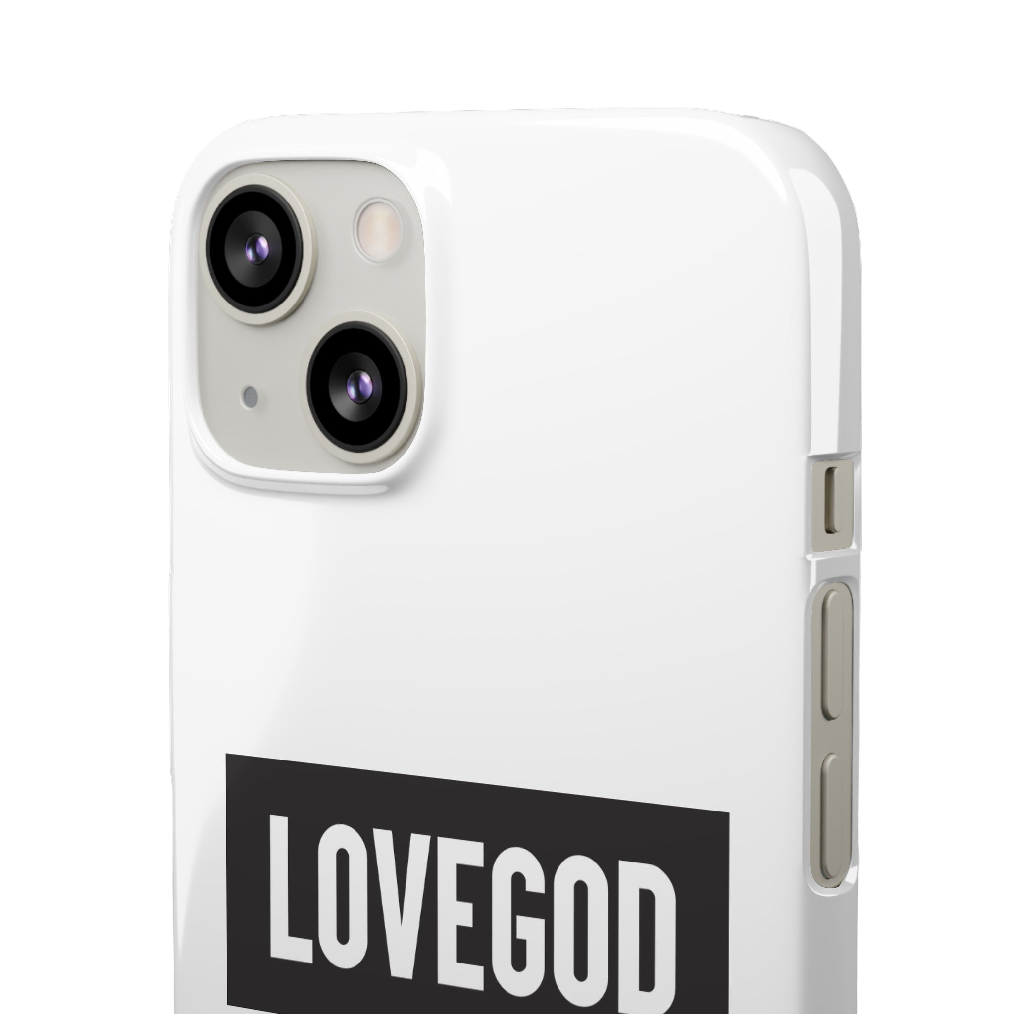 LOVEGOD Limited Edition Phone Snap Case - White (All phones)