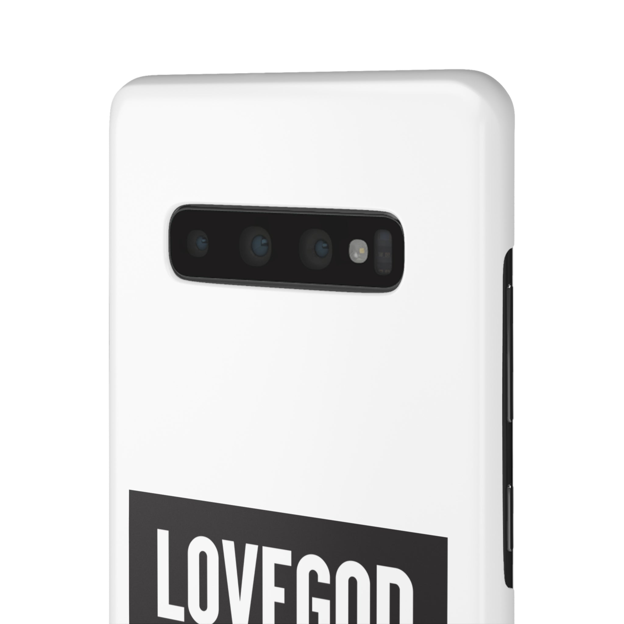 LOVEGOD Limited Edition Phone Snap Case - White (All phones)