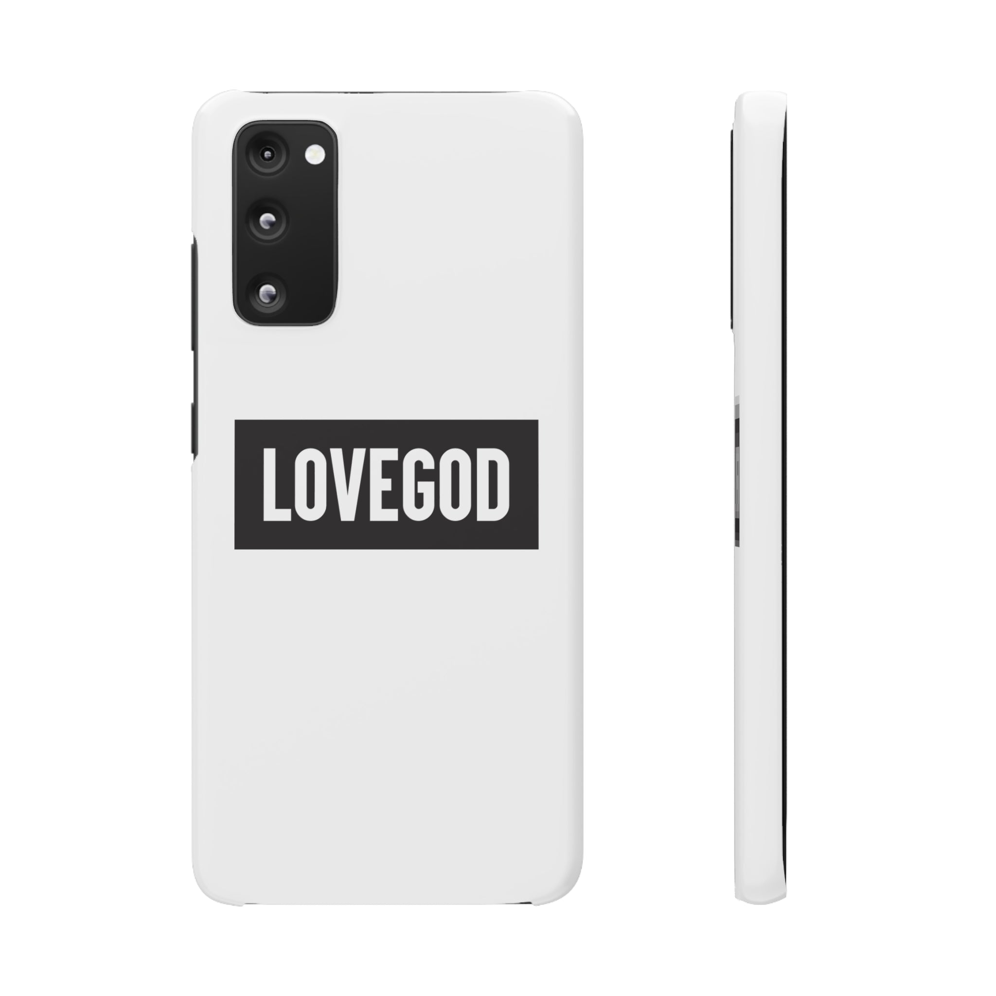 LOVEGOD Limited Edition Phone Snap Case - White (All phones)