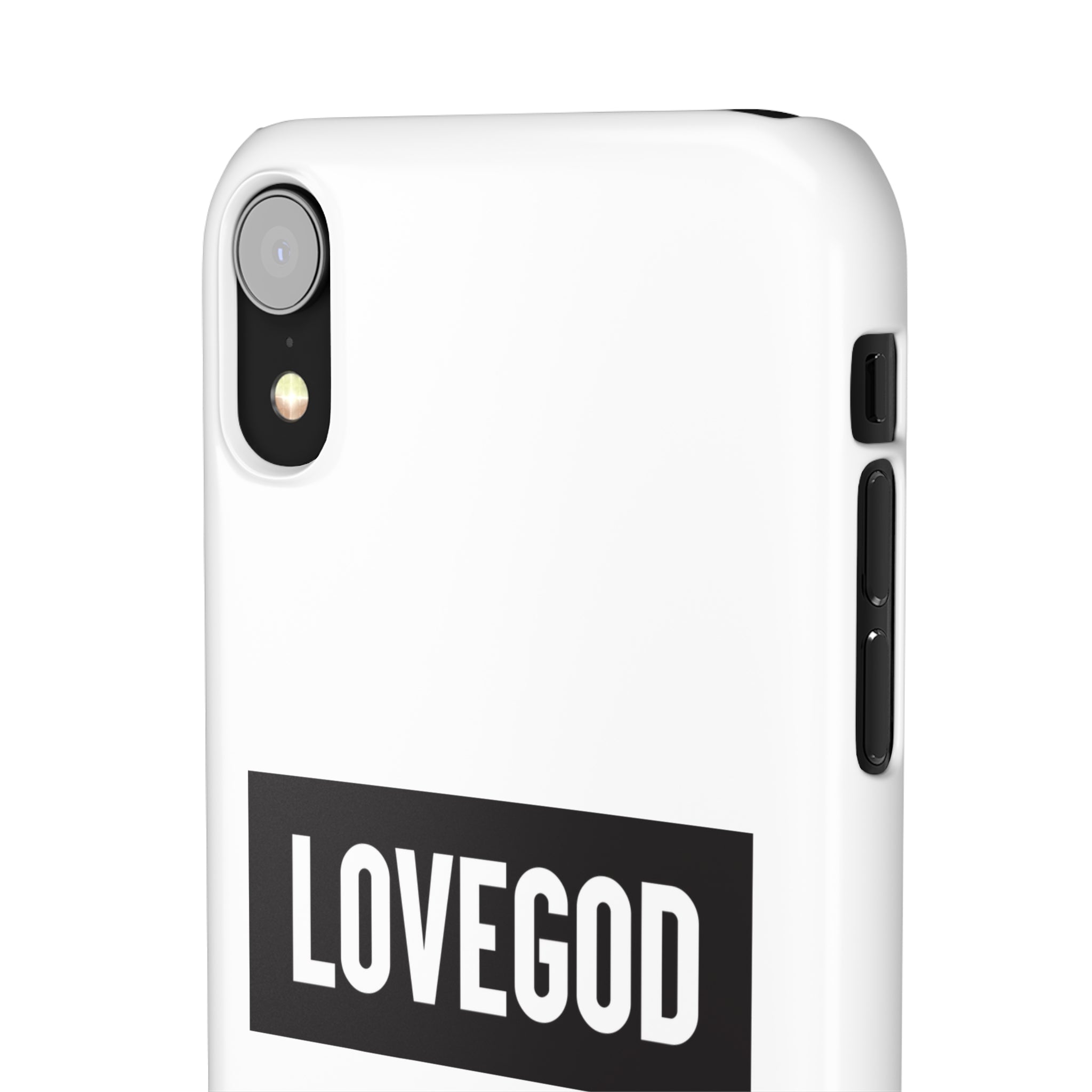 LOVEGOD Limited Edition Phone Snap Case - White (All phones)