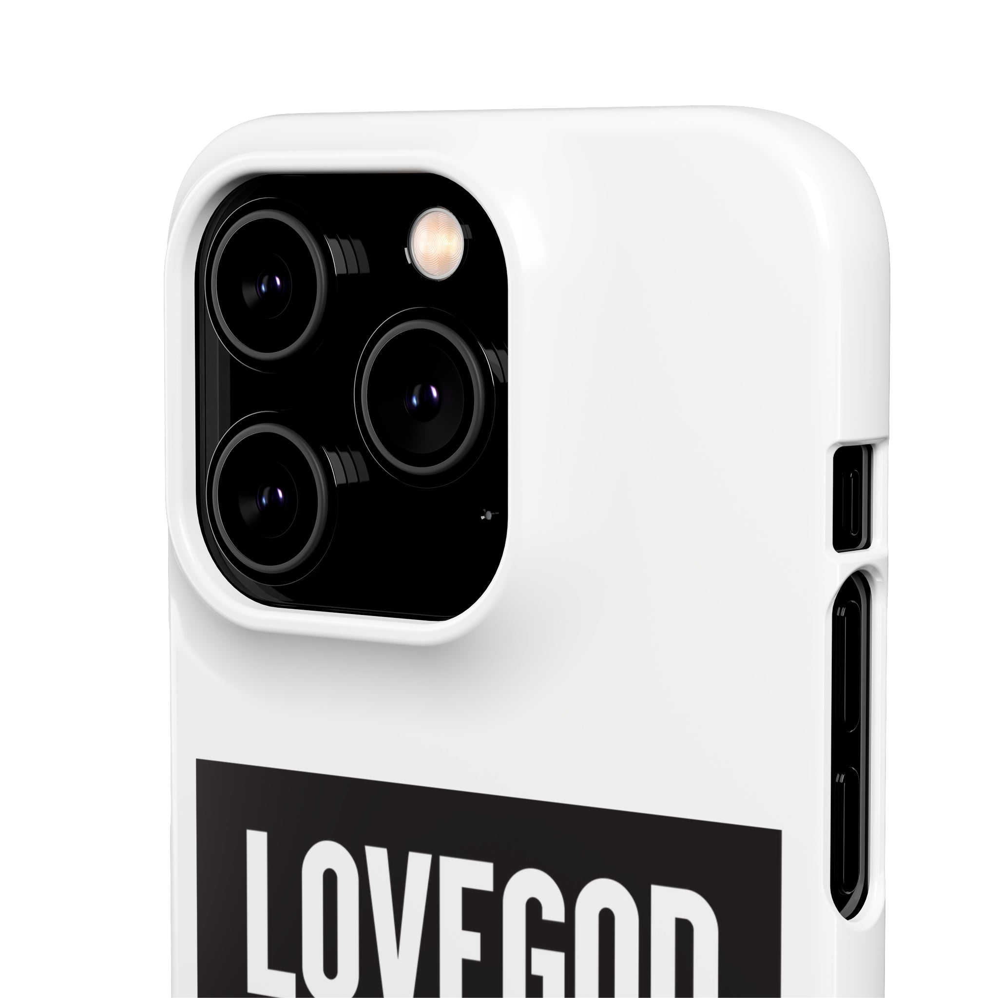 LOVEGOD Limited Edition Phone Snap Case - White (All phones)