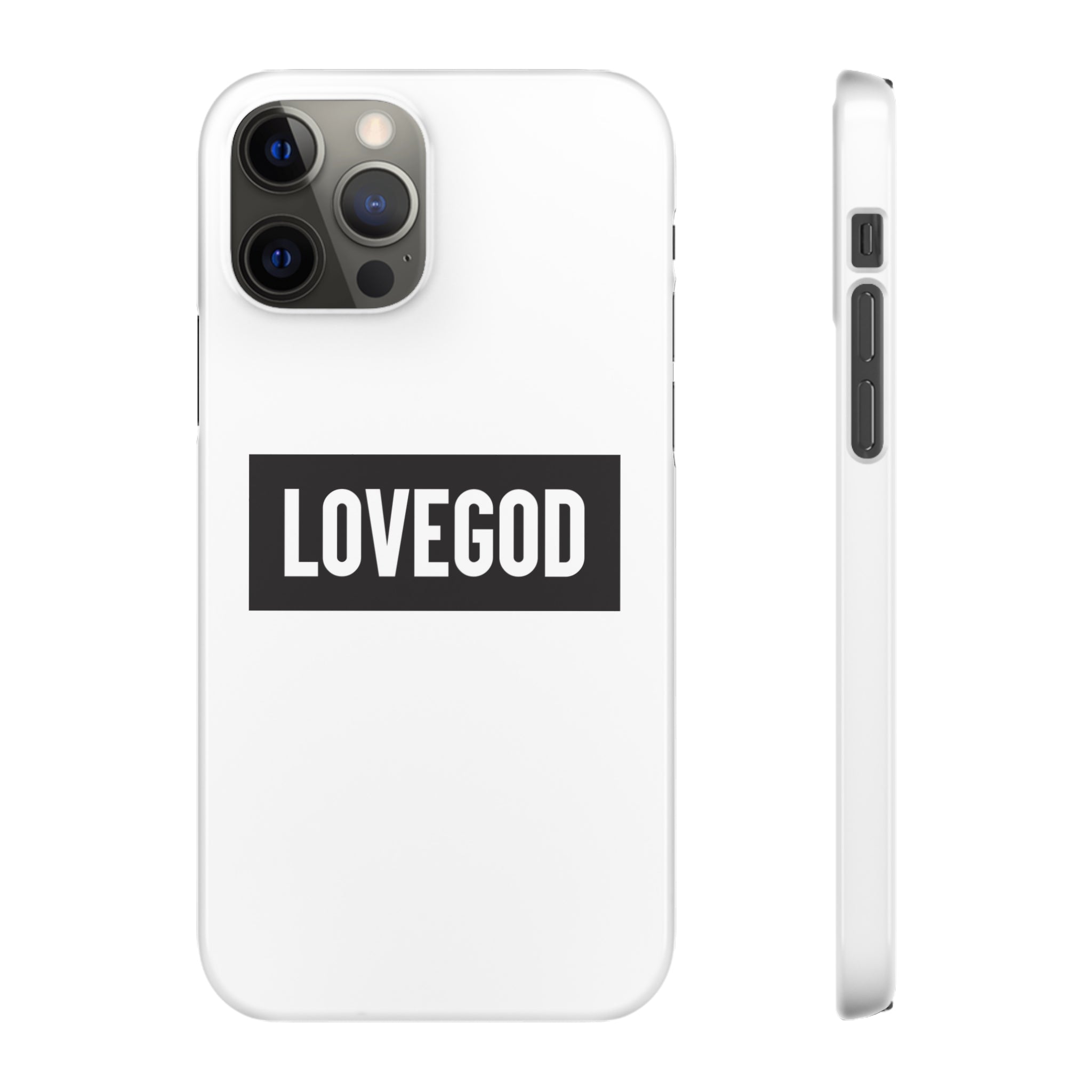 LOVEGOD Limited Edition Phone Snap Case - White (All phones)