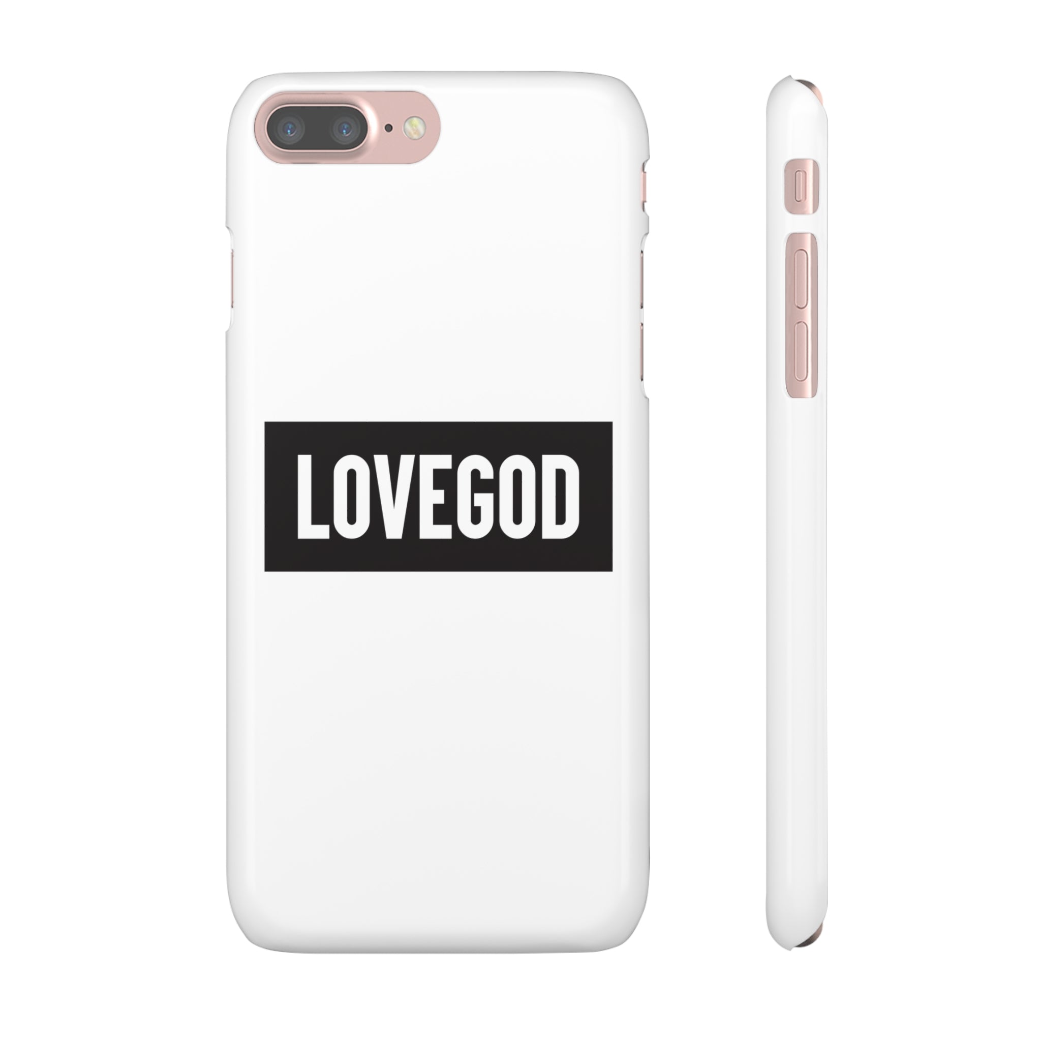 LOVEGOD Limited Edition Phone Snap Case - White (All phones)