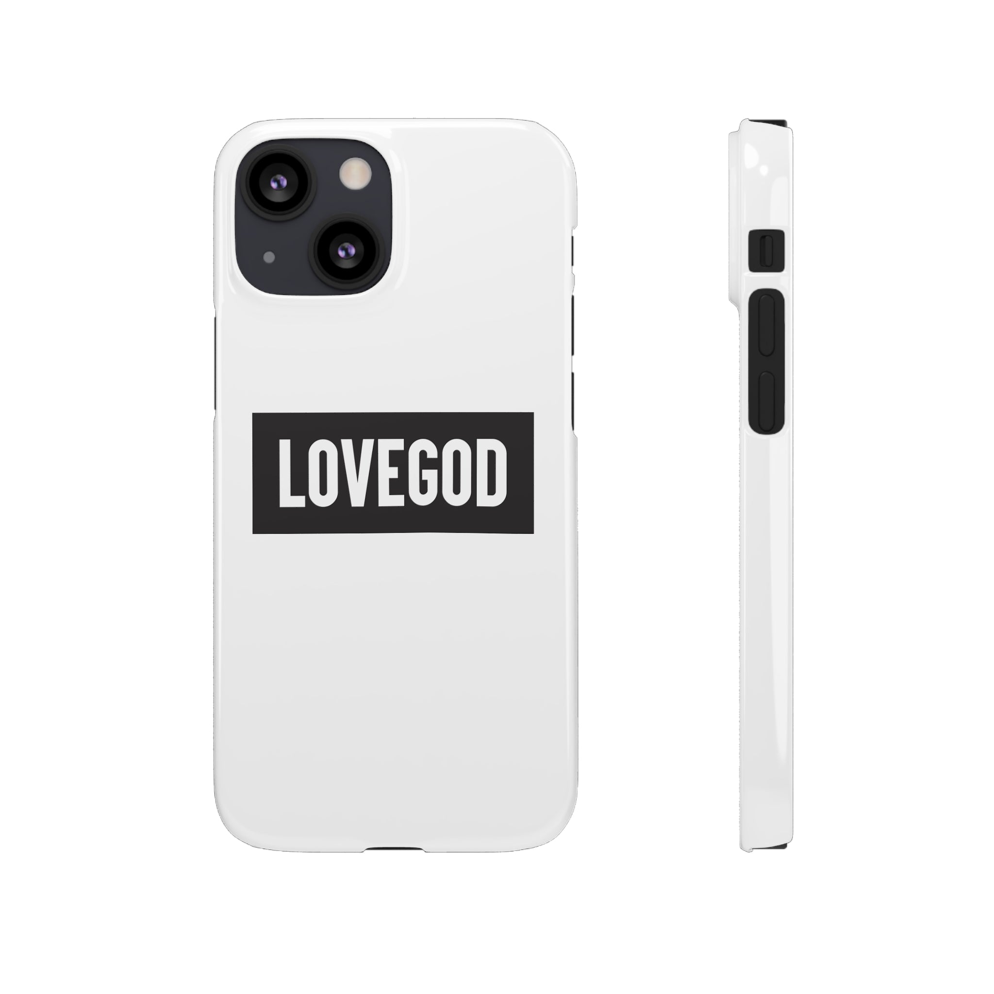 LOVEGOD Limited Edition Phone Snap Case - White (All phones)