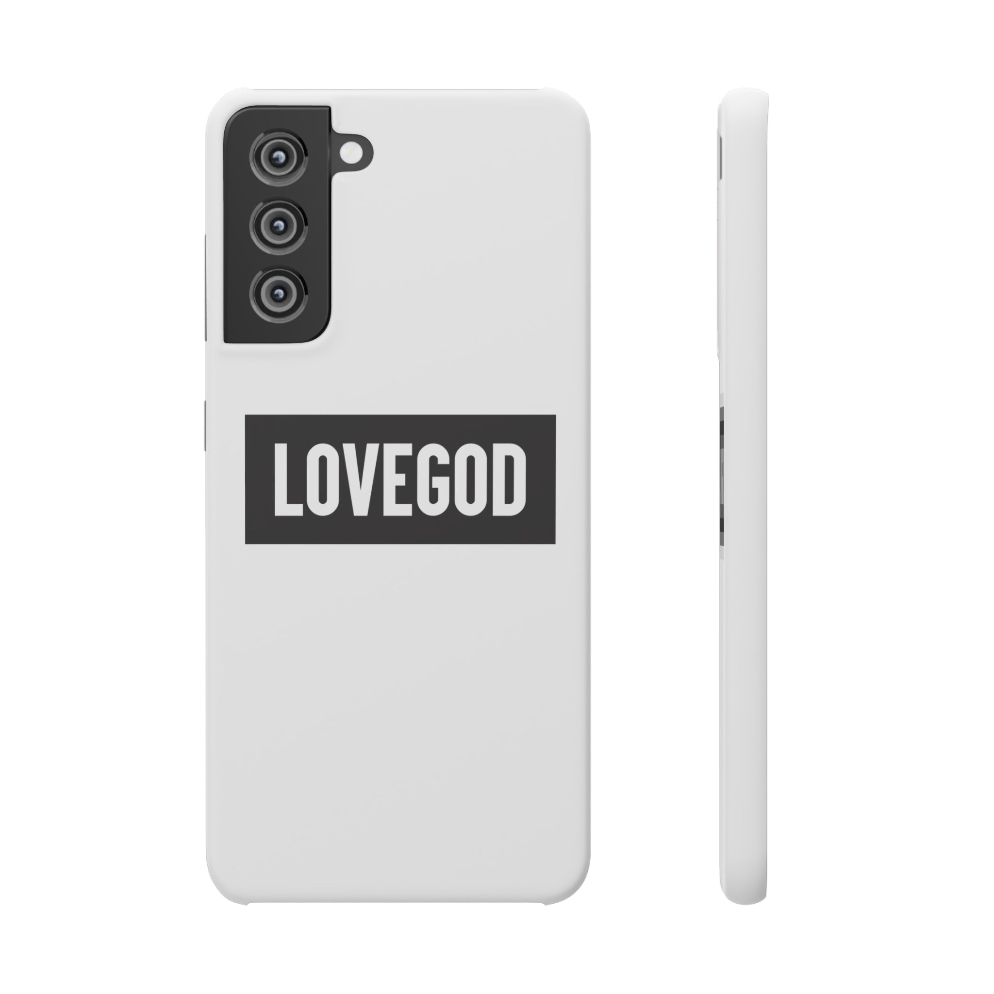 LOVEGOD Limited Edition Phone Snap Case - White (All phones)