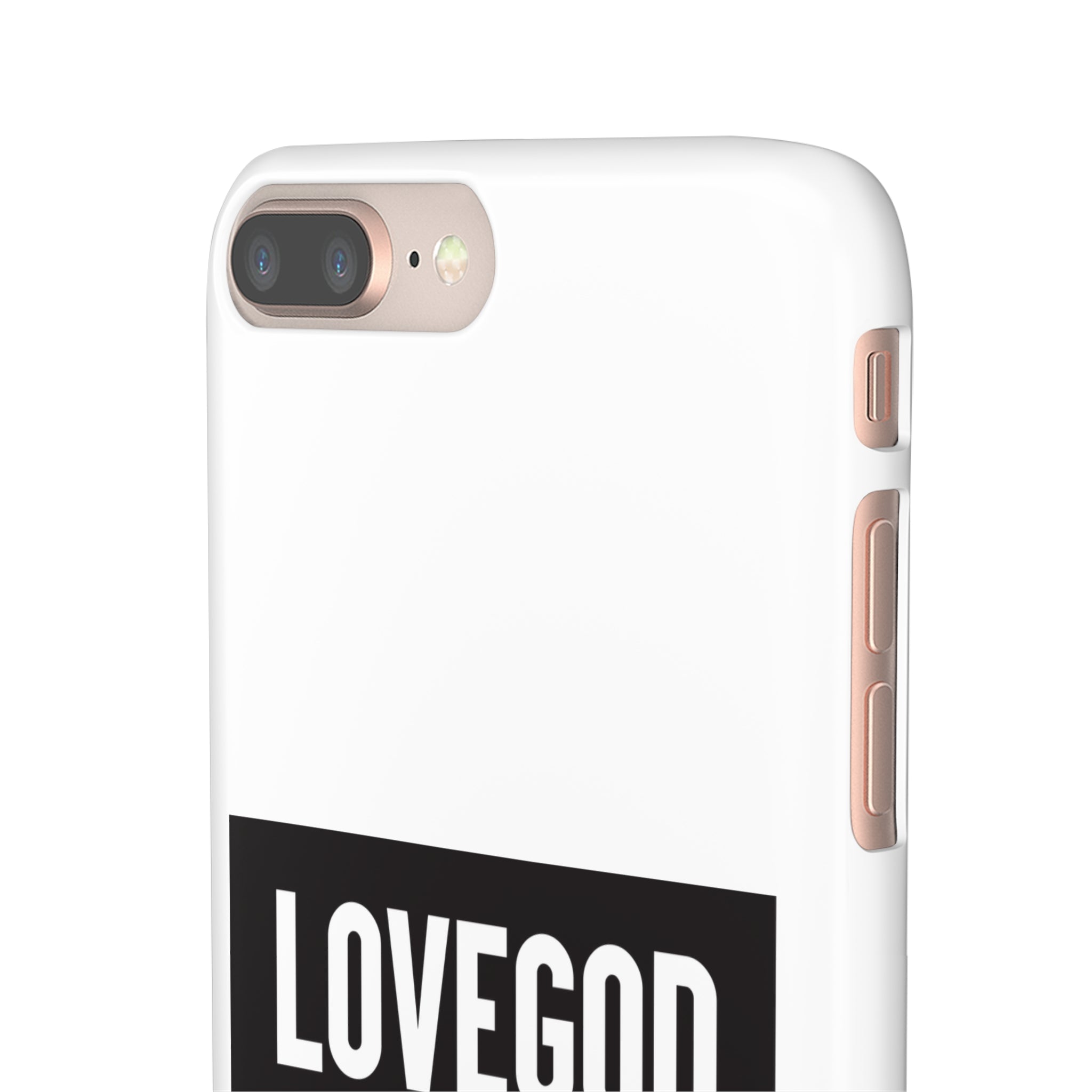 LOVEGOD Limited Edition Phone Snap Case - White (All phones)