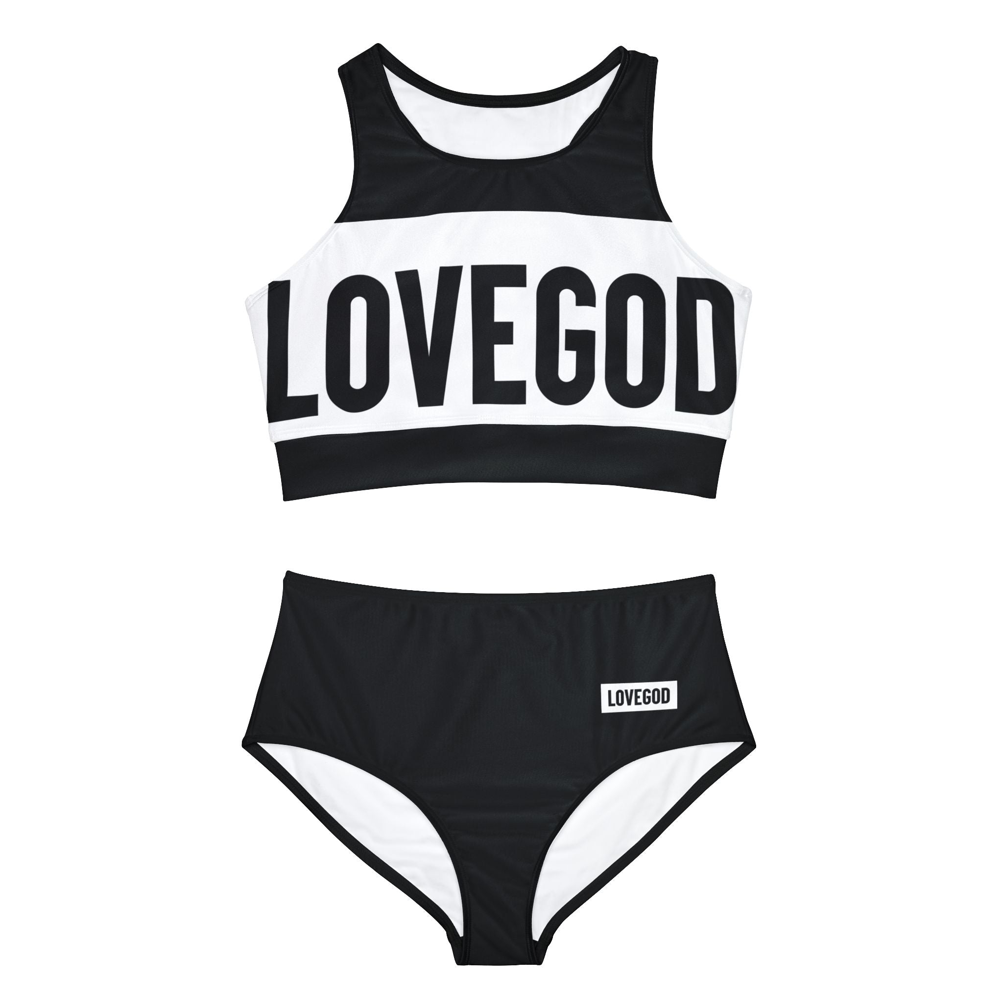 LOVEGOD Sports Bikini Set - Black